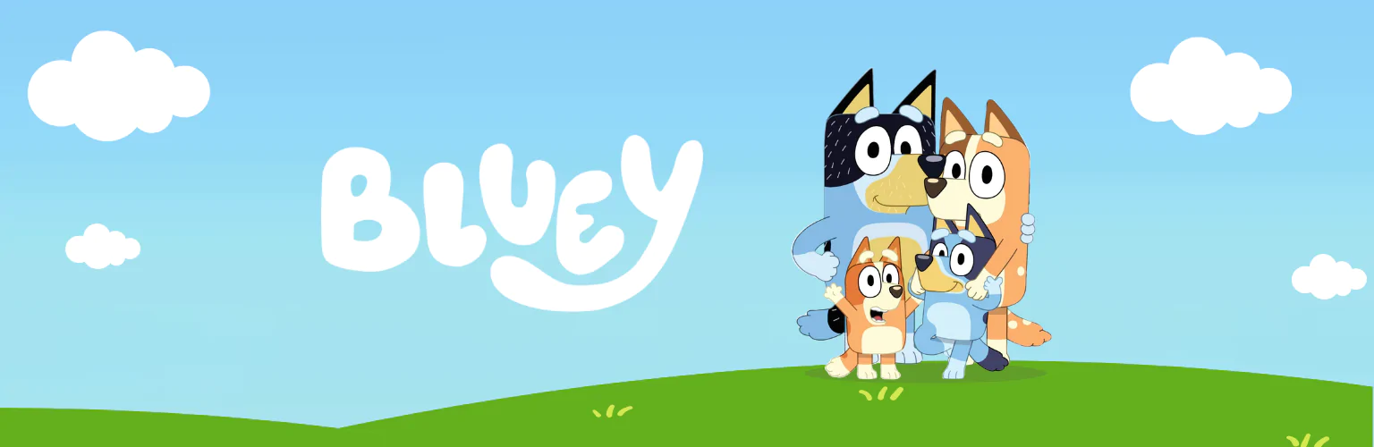 Bluey izdelki darila banner mobil