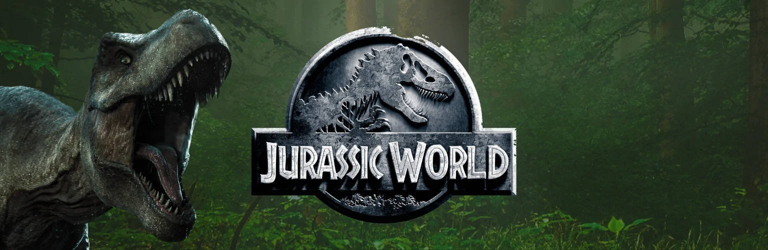 Jurassic World dežniki banner mobil