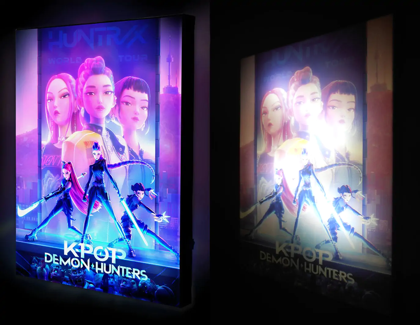 KPop Demon Hunters svetleče platno fotografija izdelka