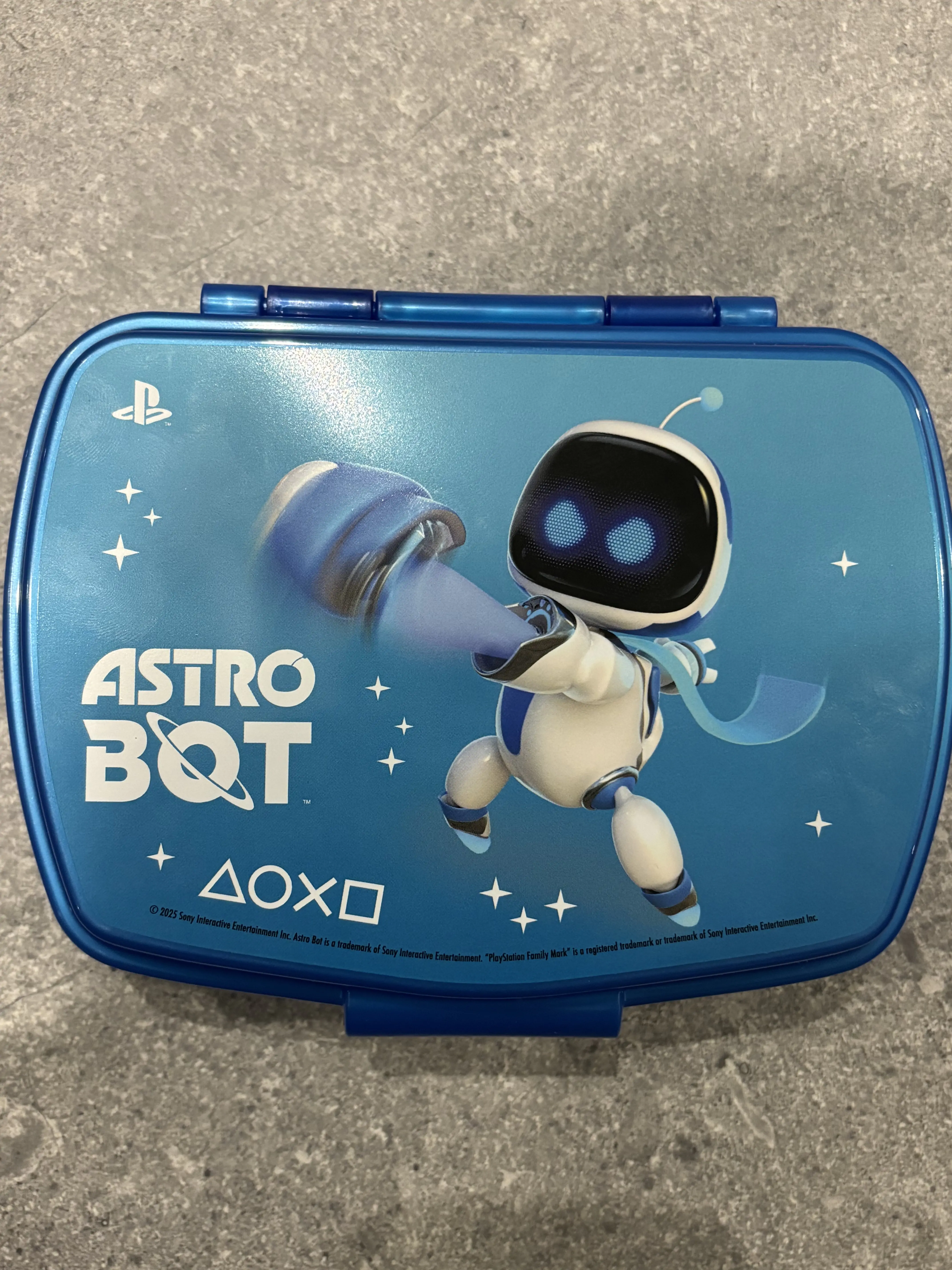 Playstation Astro Bot smešna plastična škatla za sendviče fotografija izdelka