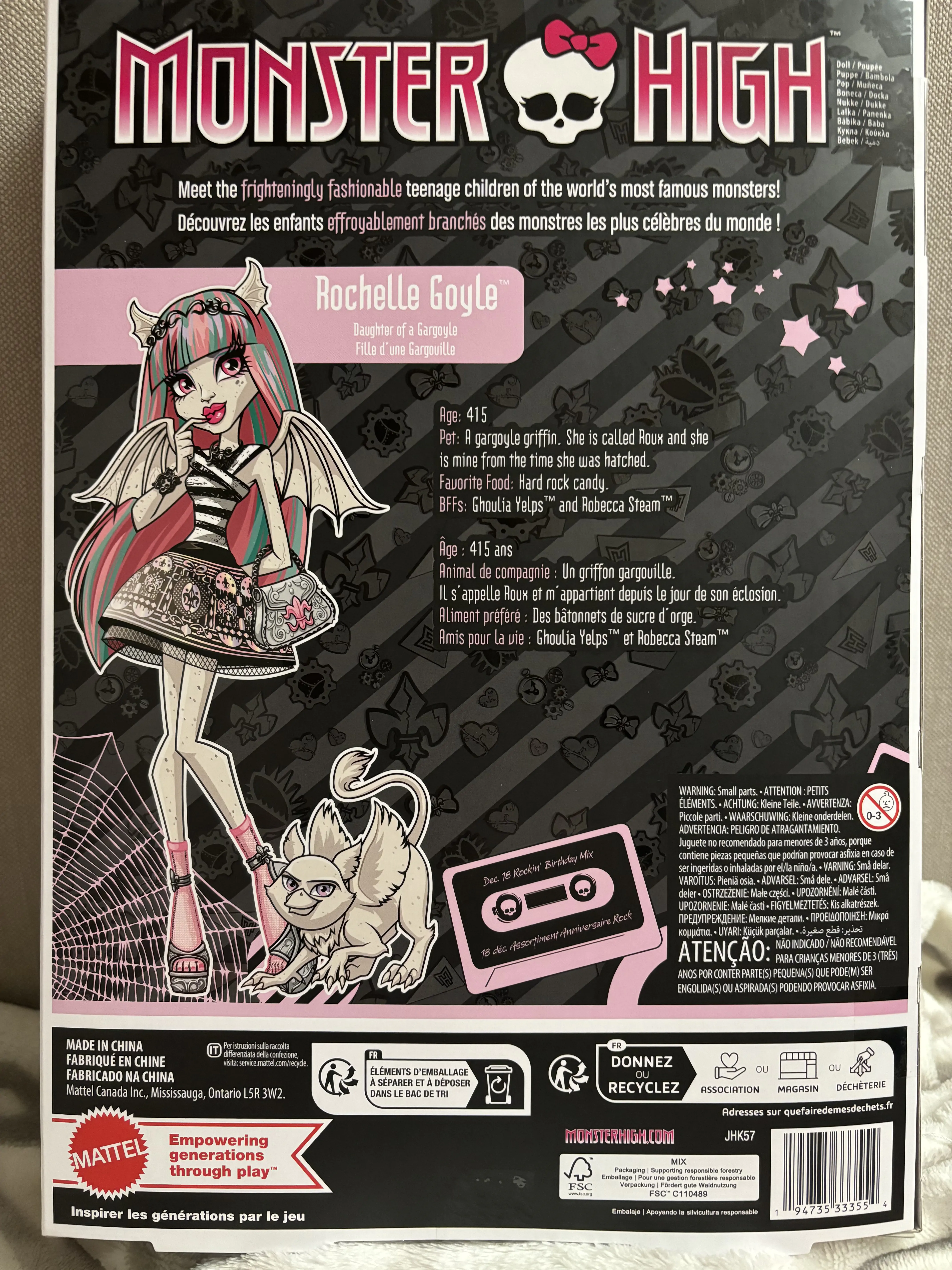Monster High zbirateljska lutka Rochelle Goyle fotografija izdelka