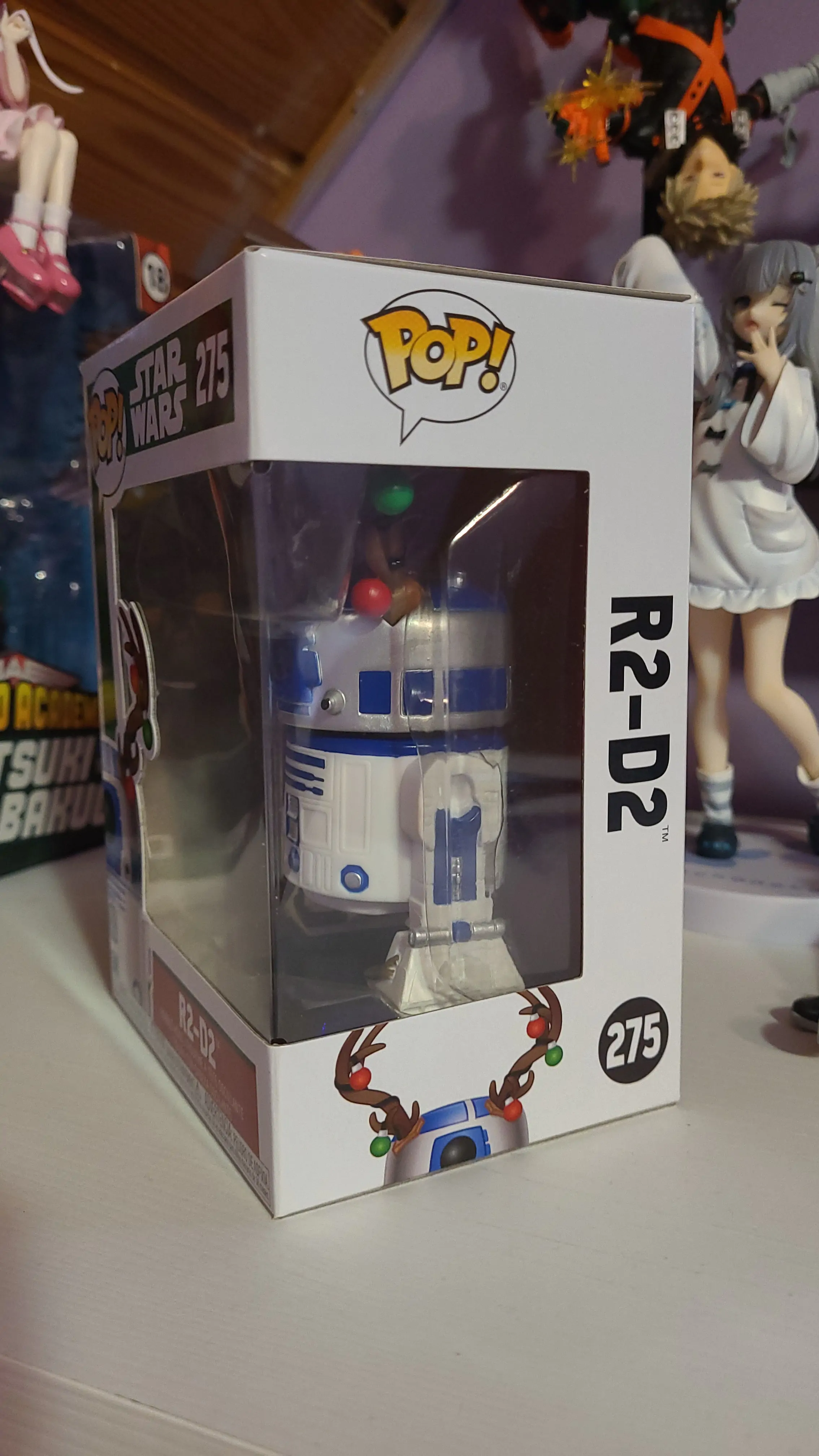 POP figura Star Wars Holiday R2-D2 z Rogovi fotografija izdelka