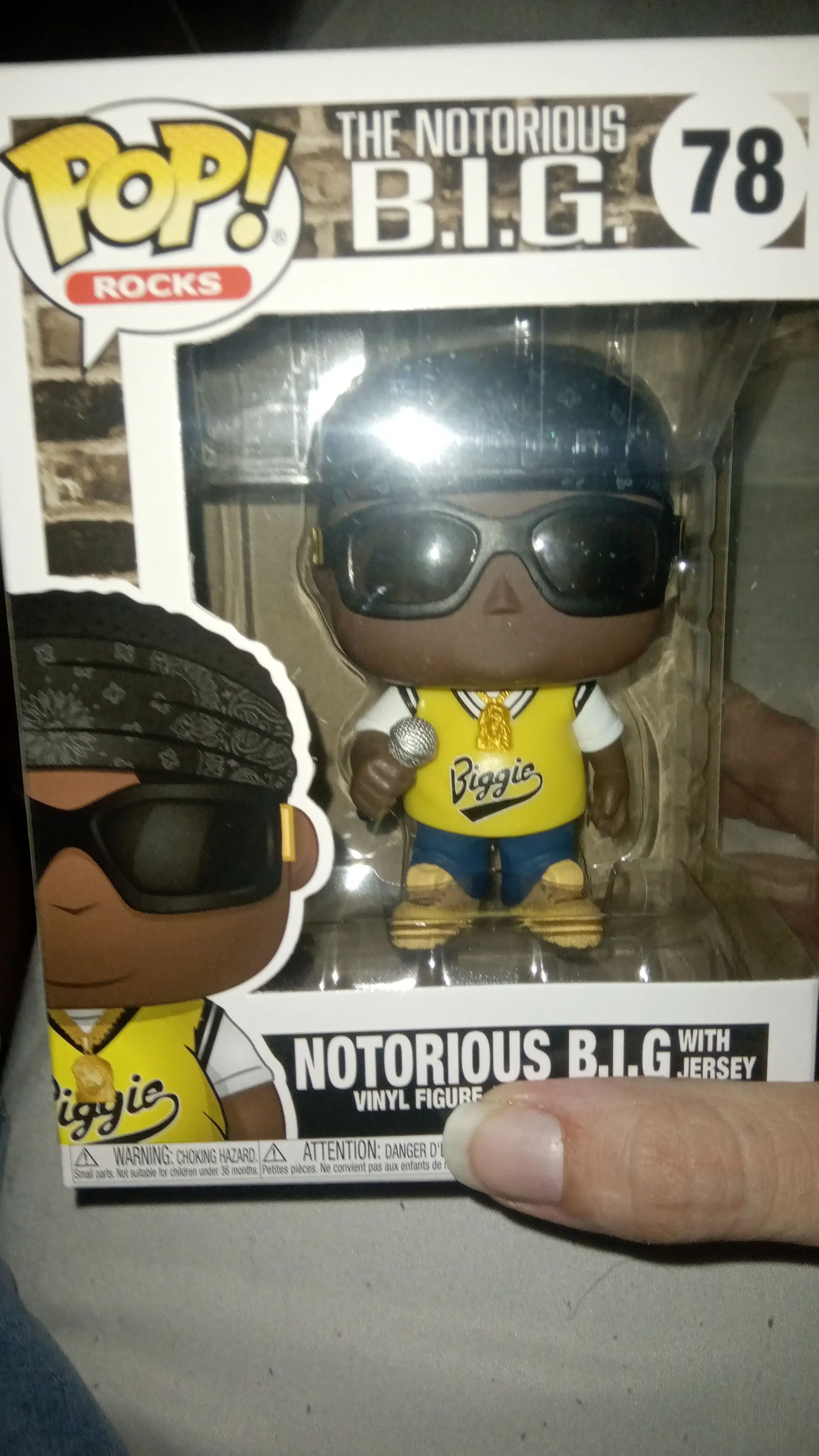 Notorious B.I.G. POP! Rocks Vinilna Figura Notorious B.I.G. (Jersey) 9 cm fotografija izdelka