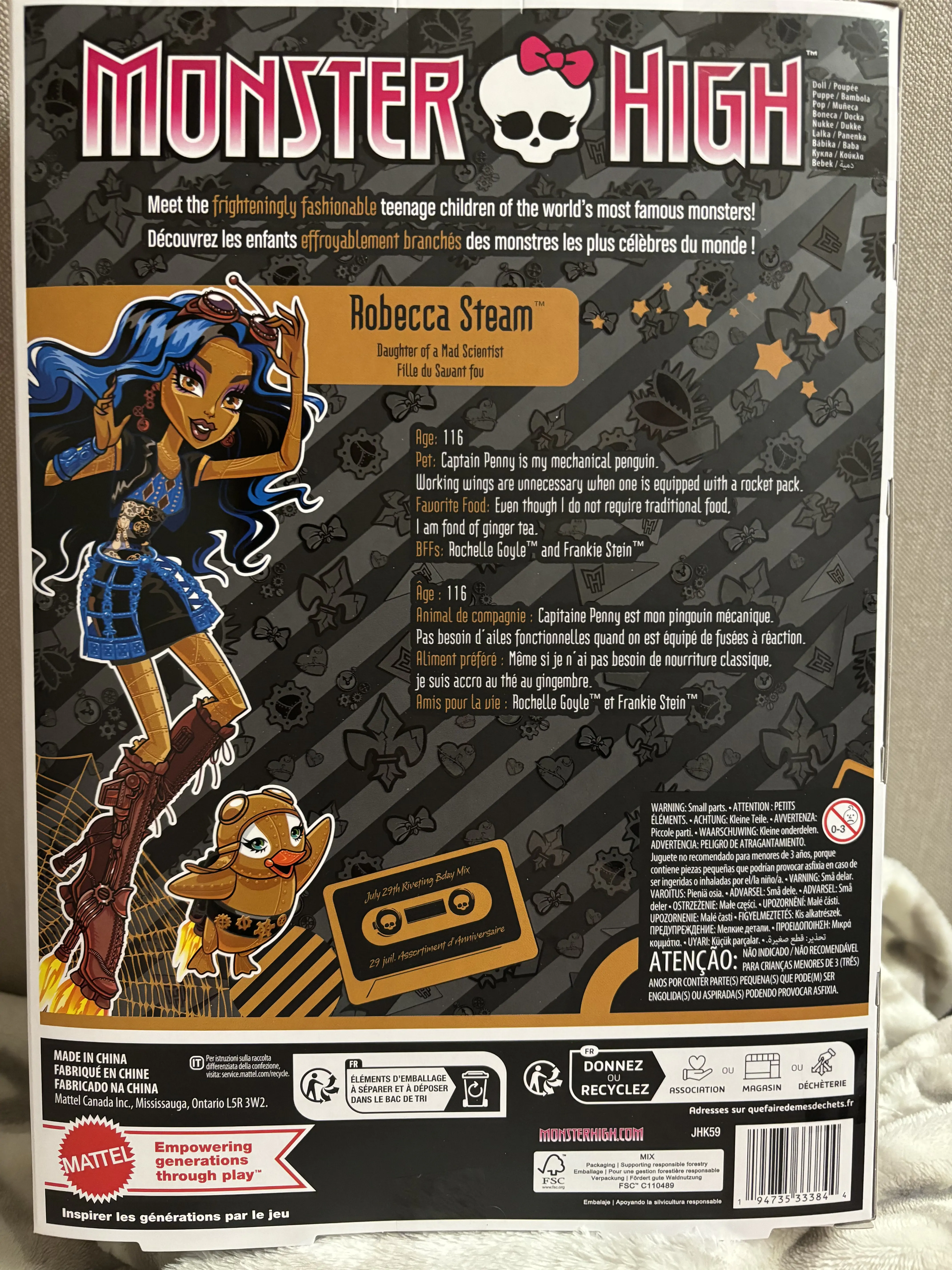 Monster High Zbirateljska Lutka Robecca Steam fotografija izdelka