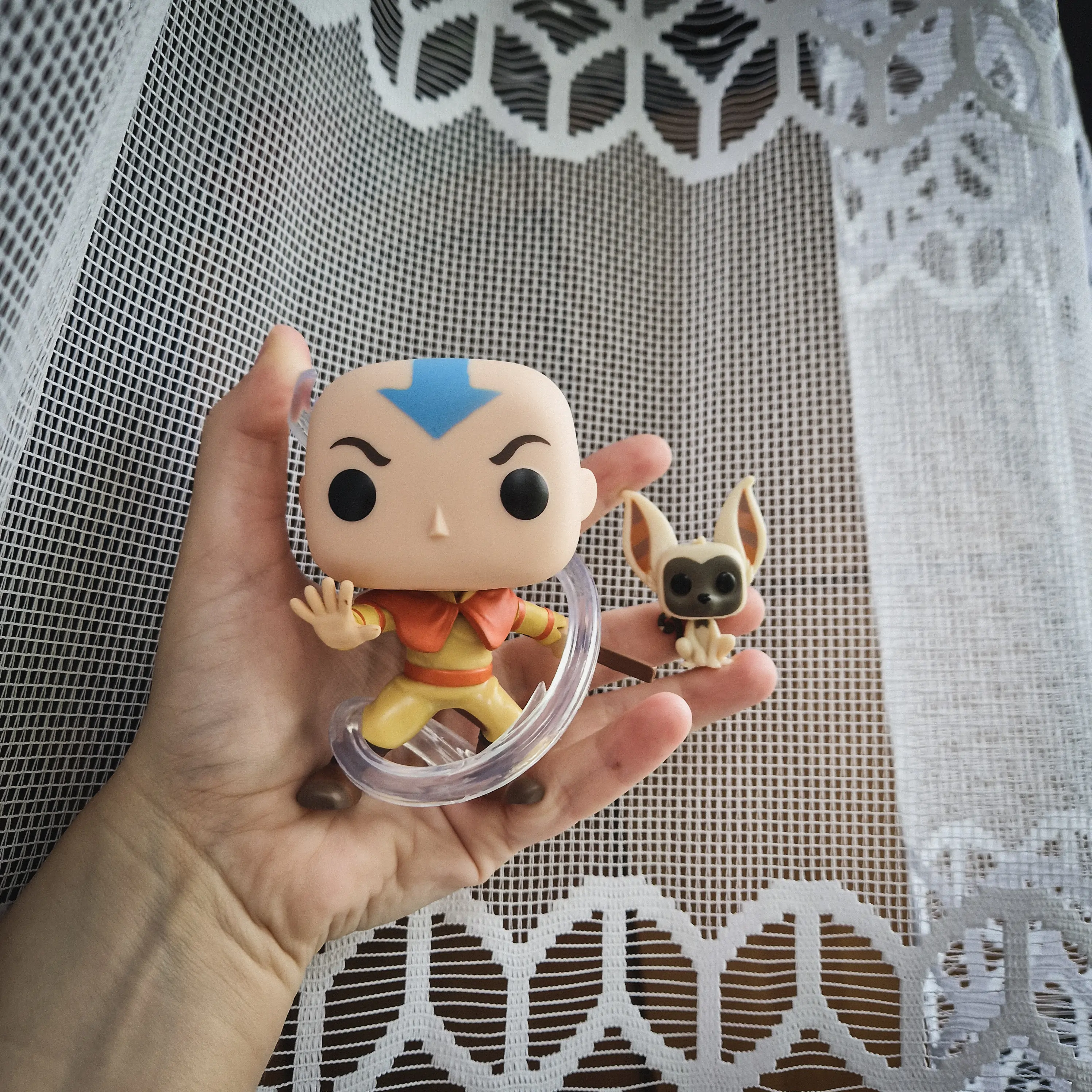 Avatar The Last Airbender POP! Animacija vinilna figura Aang w/ Momo 9 cm fotografija izdelka