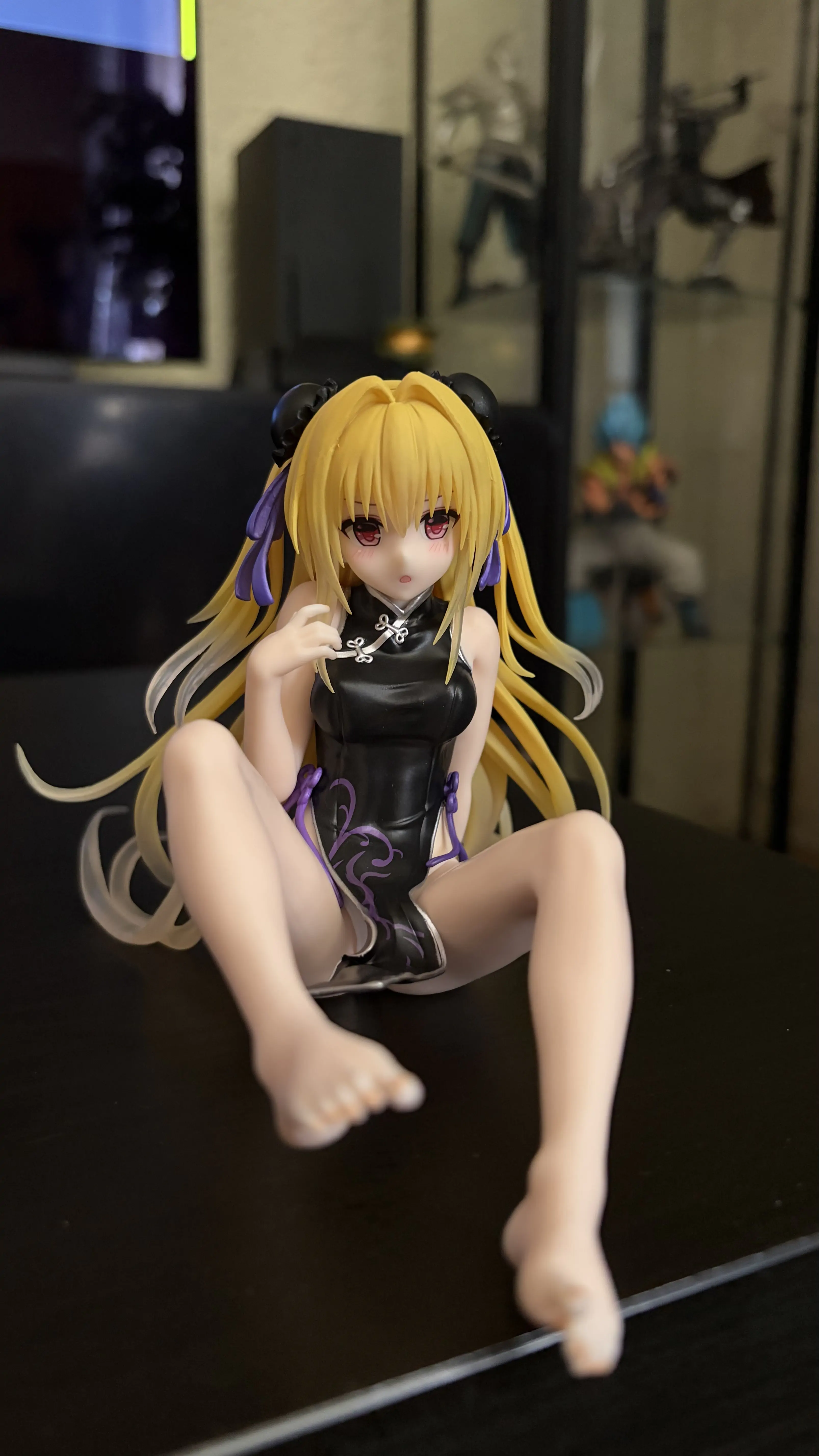 To Love-Ru Darkness PVC kip Namizna ljubka figura Golden Darkness (China Dress Ver.) Renewal 13 cm fotografija izdelka