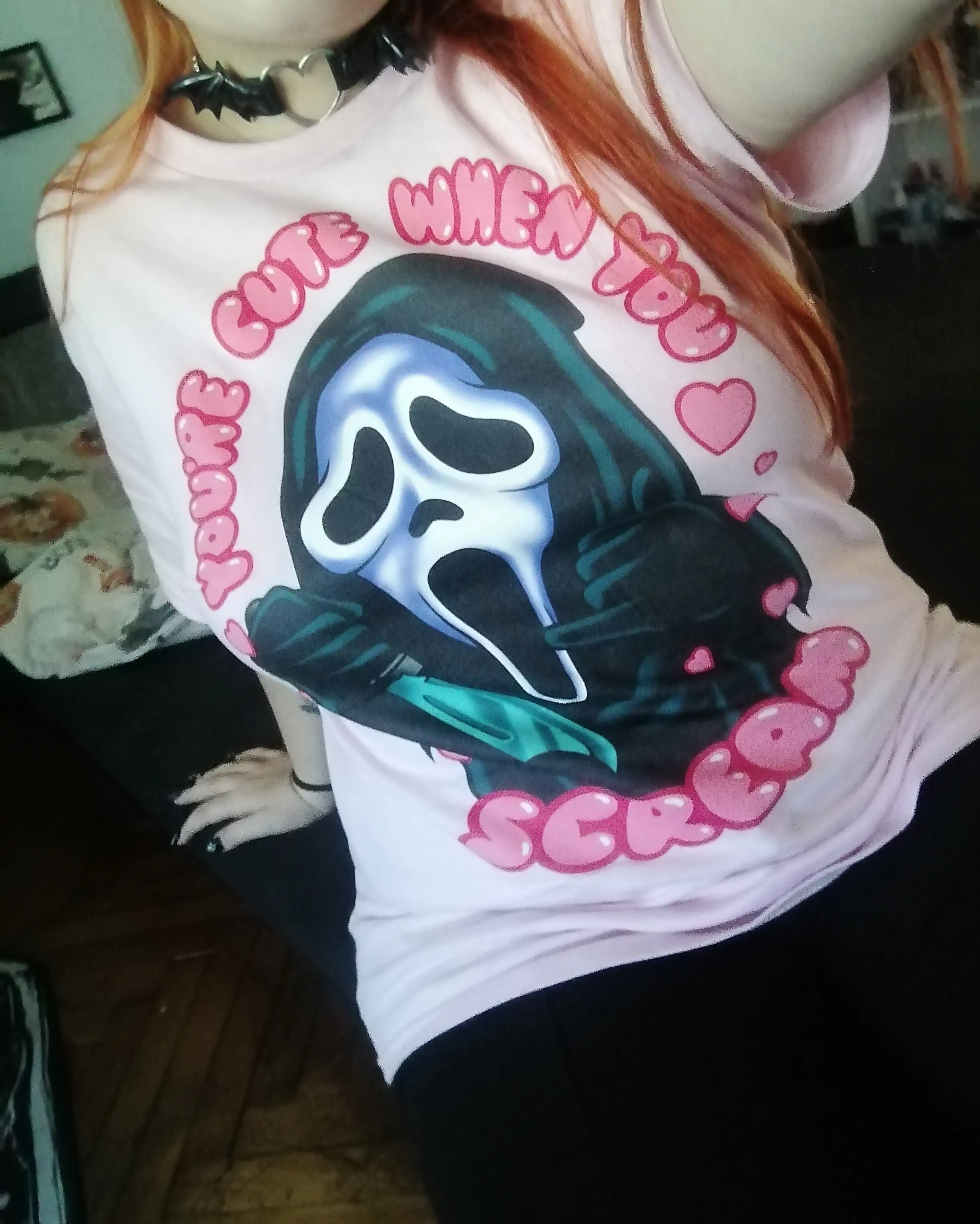 Scream majica Ghost Face You're Cute when you Scream fotografija izdelka