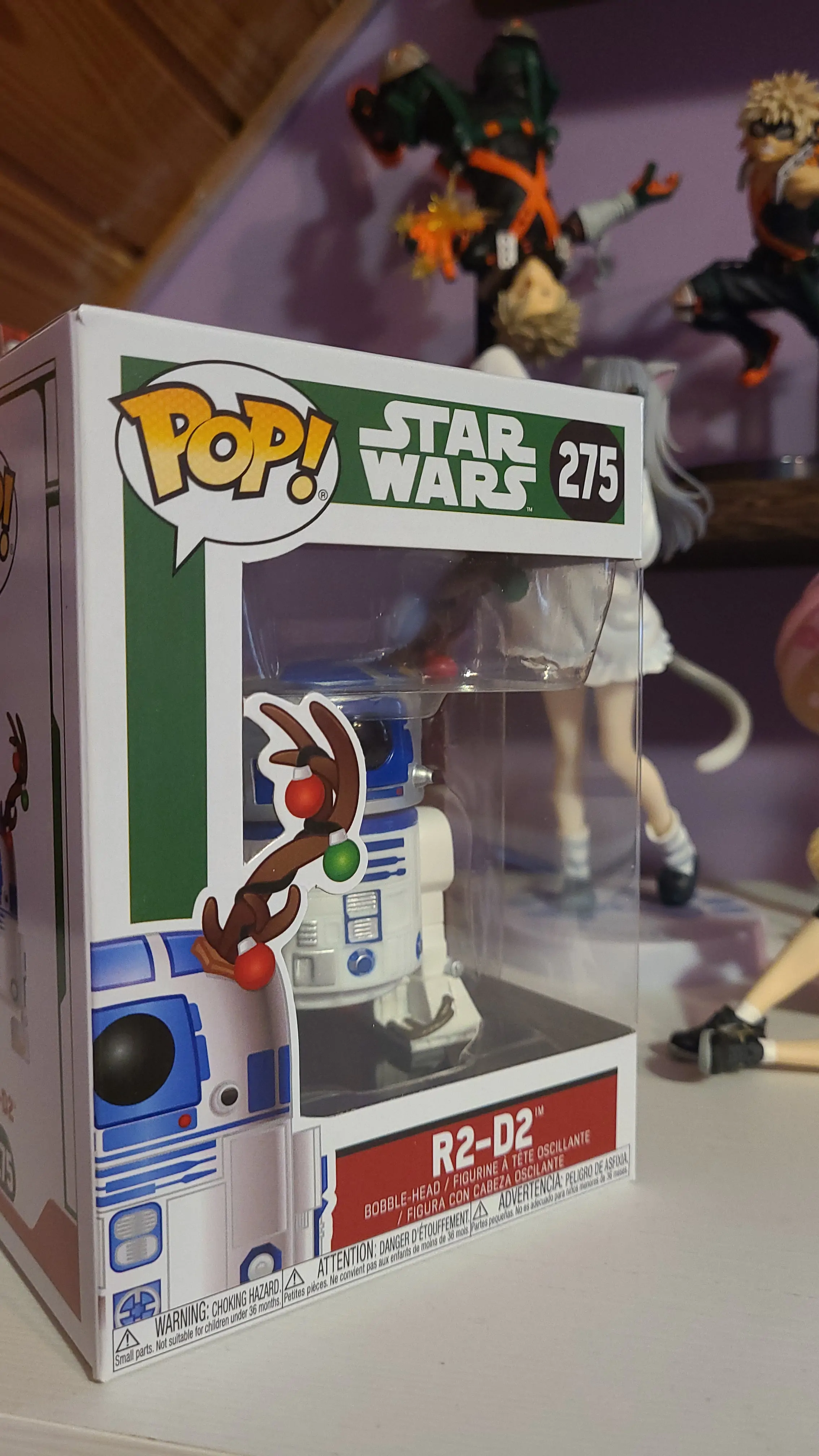POP figura Star Wars Holiday R2-D2 z Rogovi fotografija izdelka