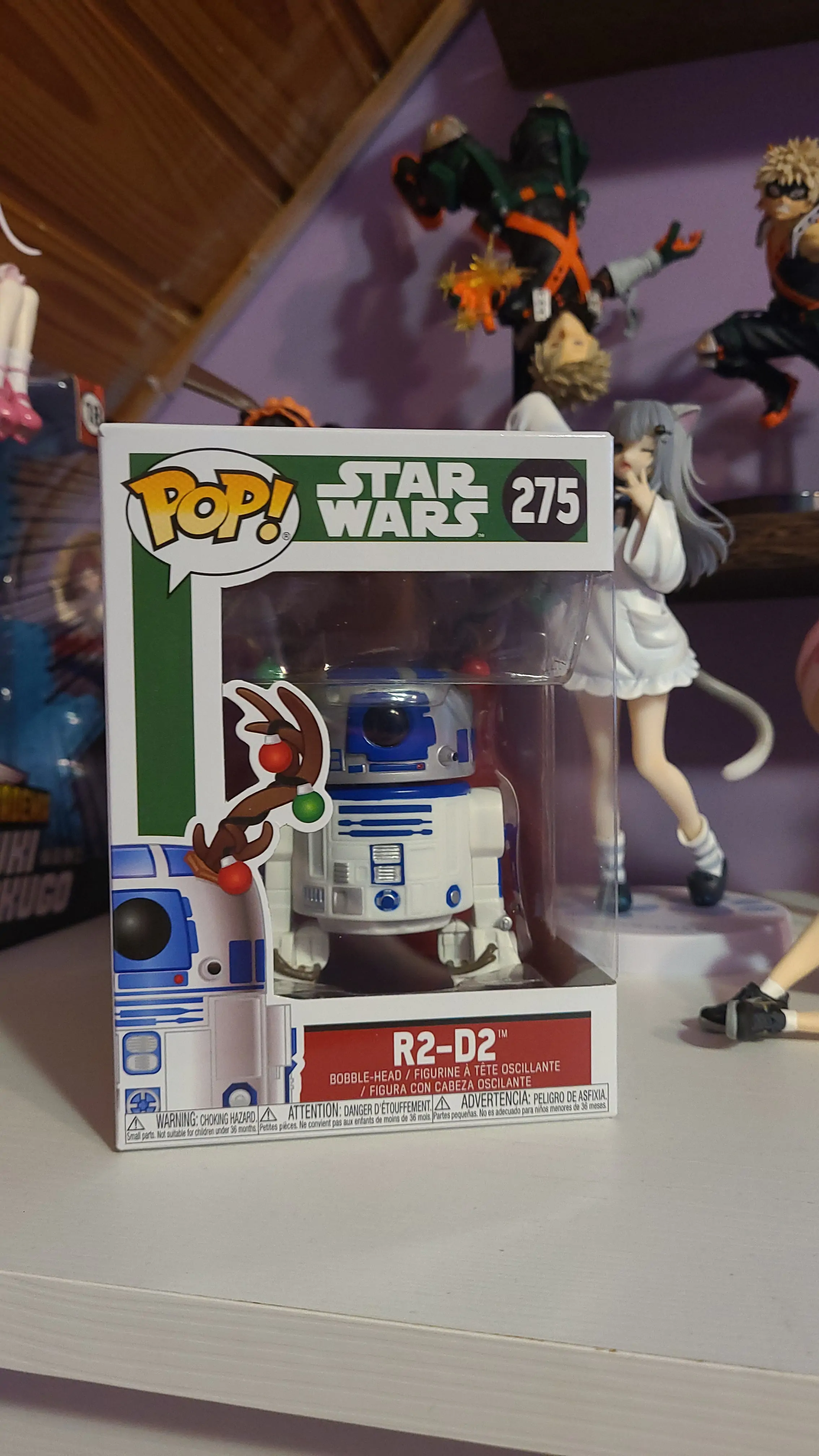 POP figura Star Wars Holiday R2-D2 z Rogovi fotografija izdelka