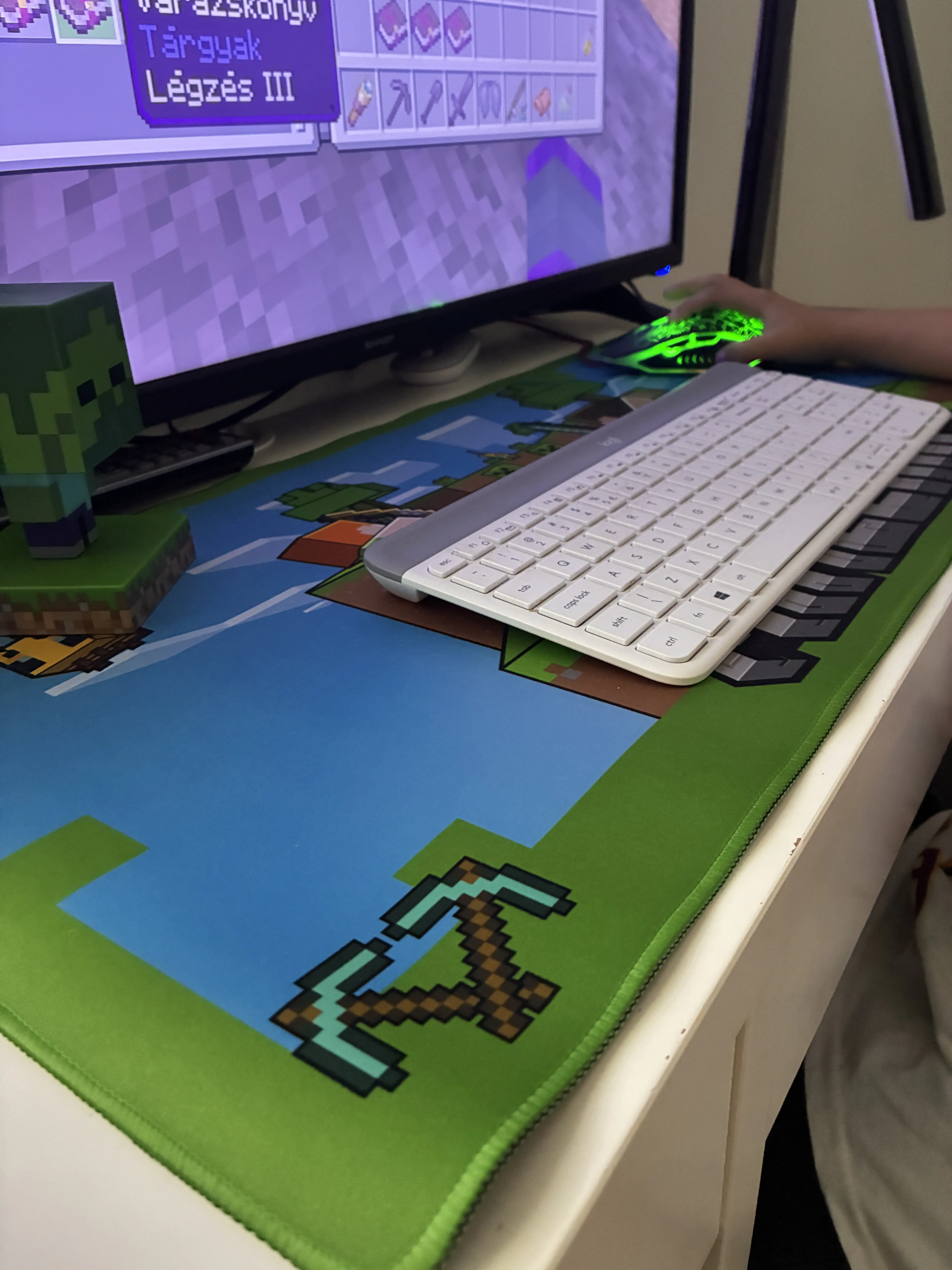 Minecraft gaming podloga za mizo fotografija izdelka