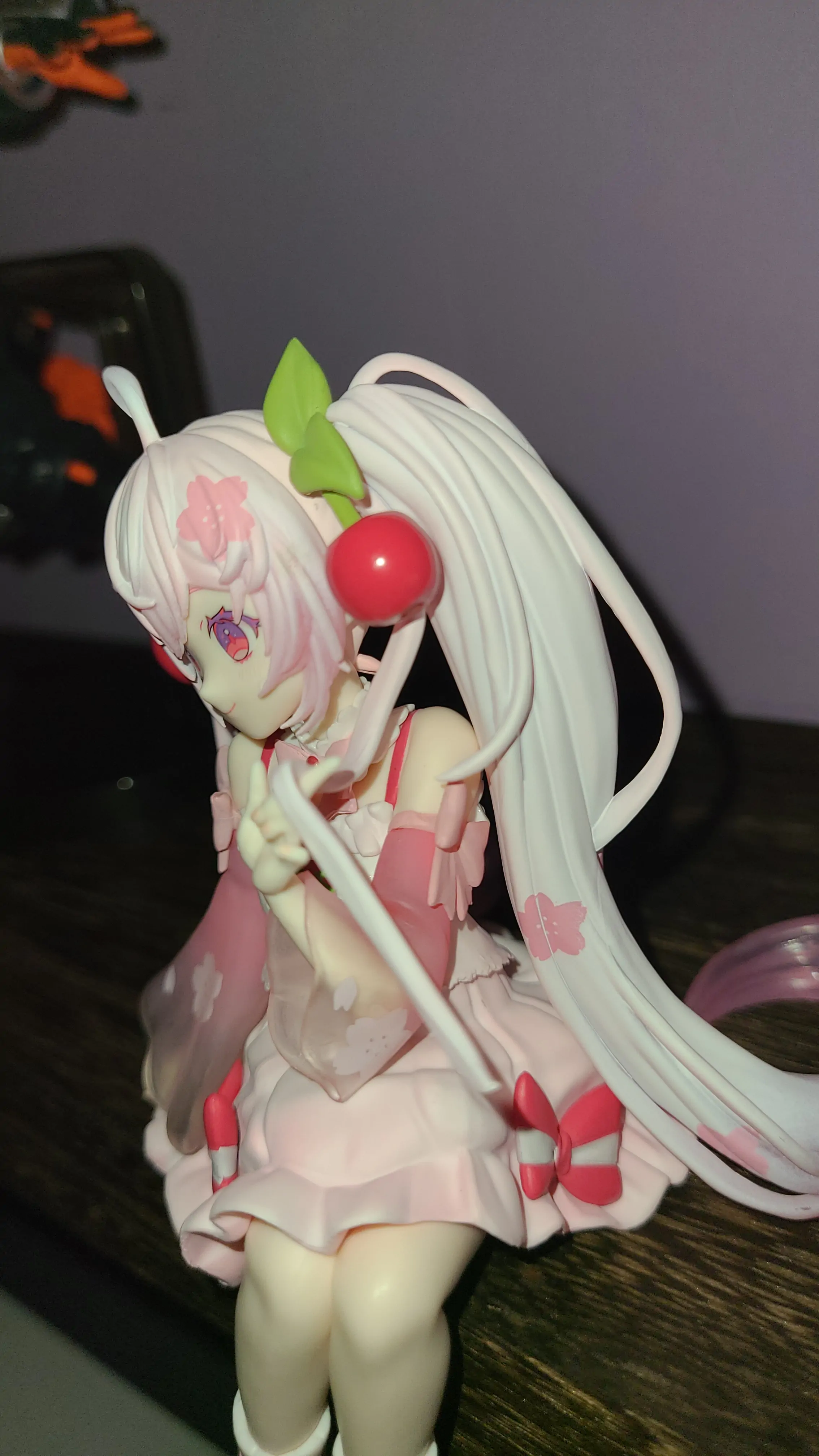 Hatsune Miku Držalo za testenine PVC Figura Sakura Miku 2025 14 cm fotografija izdelka