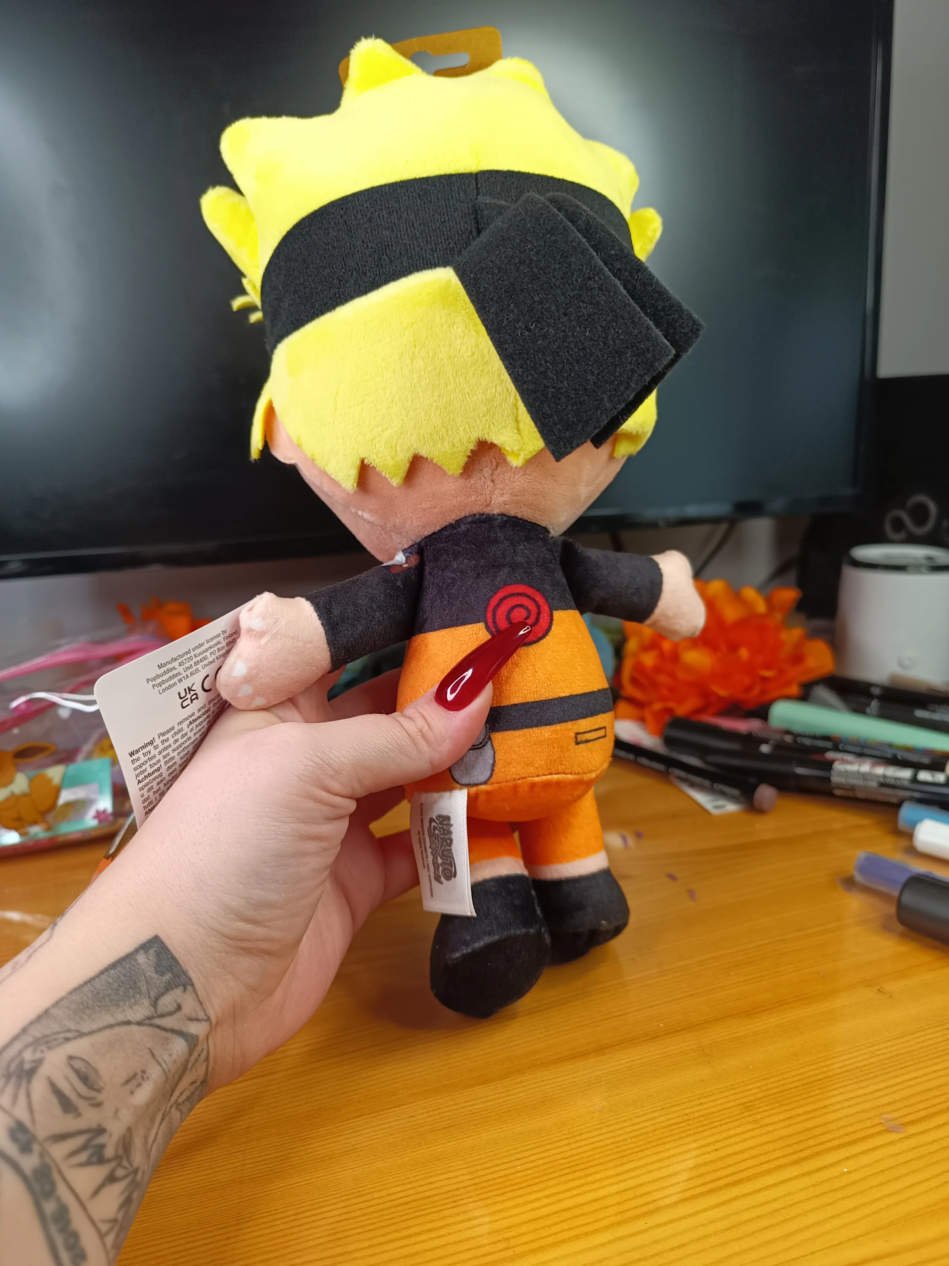 Naruto Shippuden Cuteforme Plišasta Figura Naruto Uzumaki Nine Tails Unleashed Version 29 cm fotografija izdelka