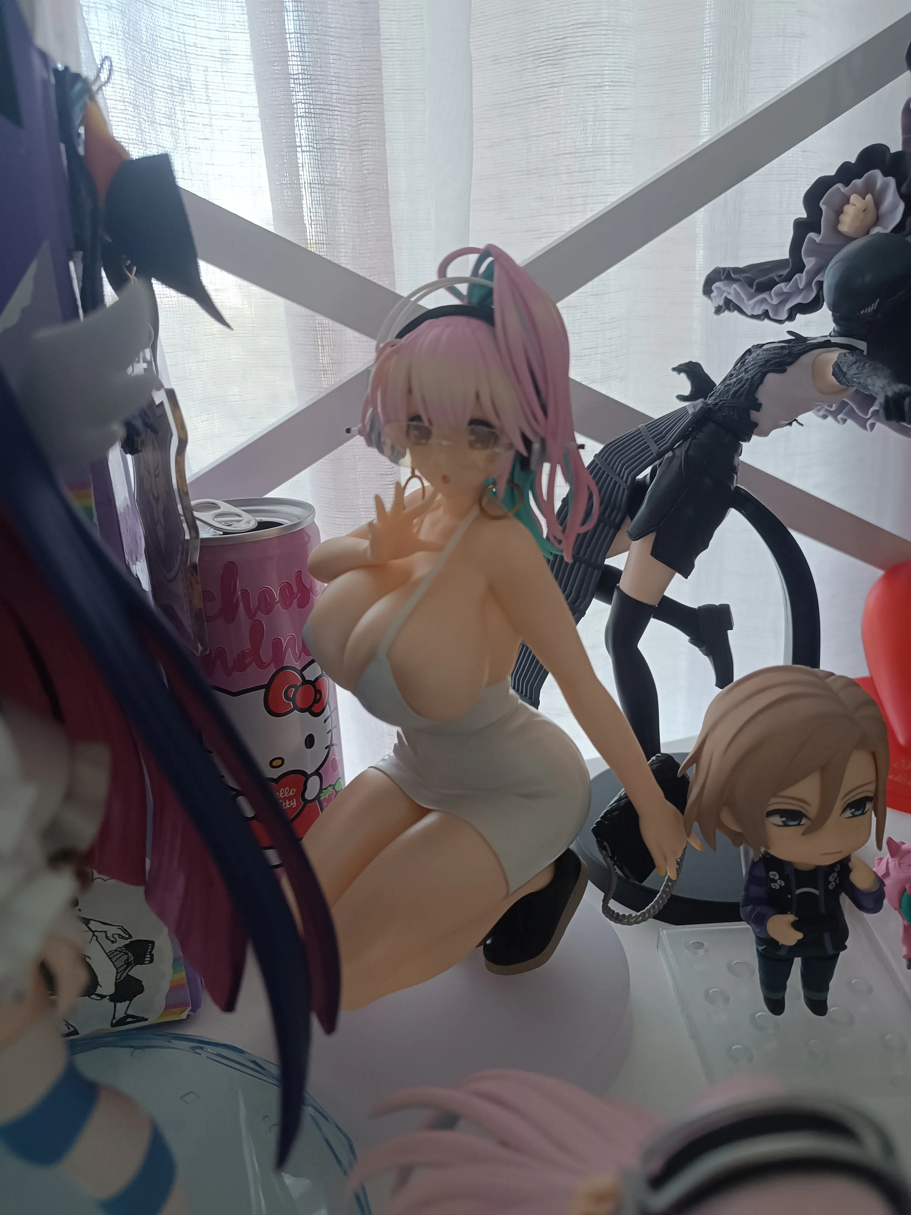 Super Sonico Pop Up Parade PVC kip Super Sonico: 15th Mini Dress Ver. L Size 20 cm fotografija izdelka