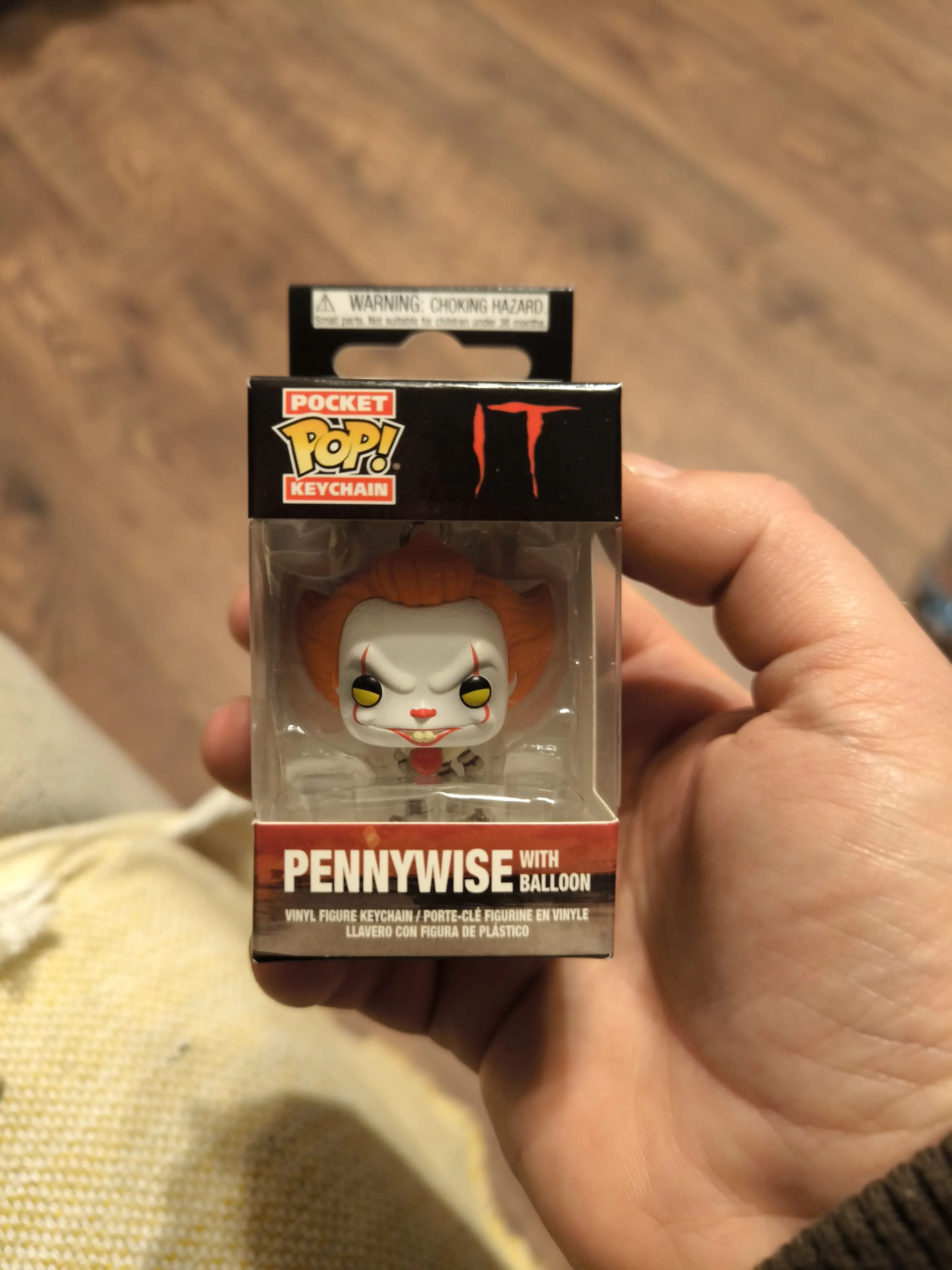 Stephen King's It 2017 Pocket POP! Vinyl obesek za ključe Pennywise z balonom 4 cm fotografija izdelka