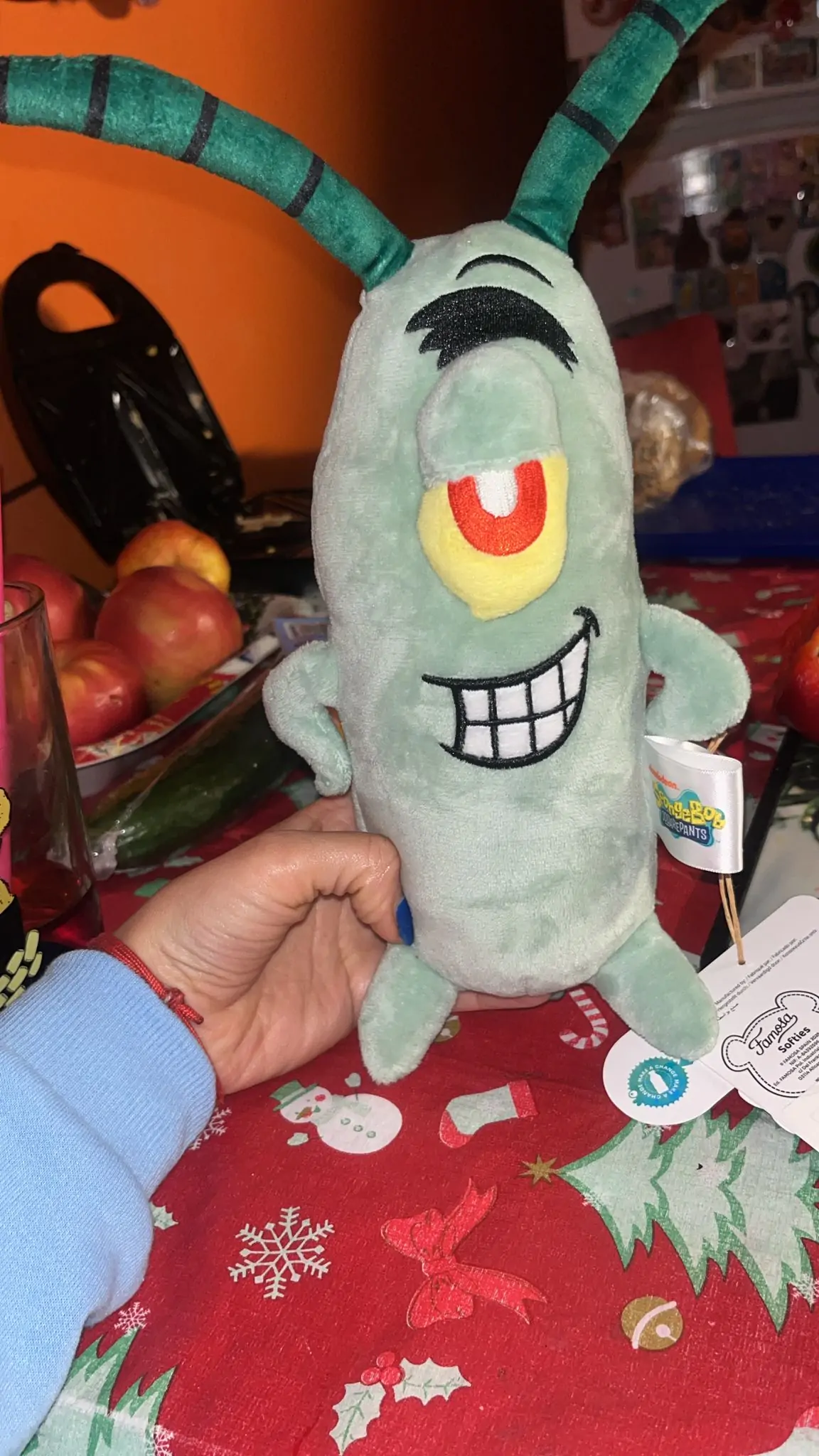 SpongeBob SquarePants Plankton plišasta figura 25 cm fotografija izdelka