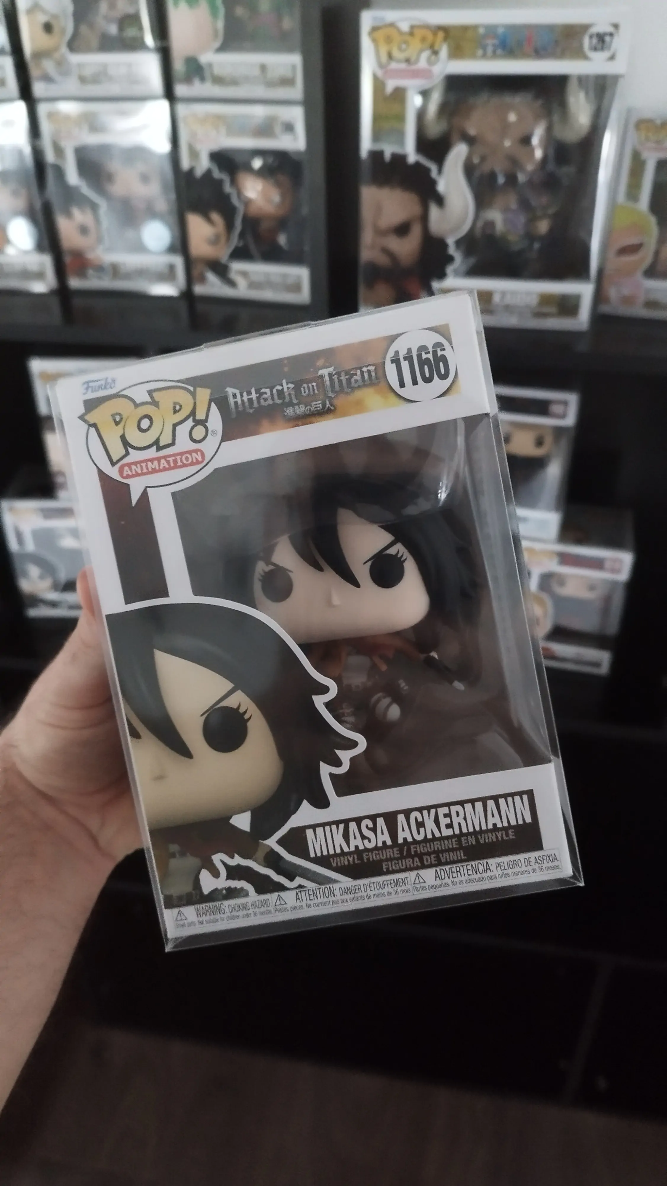 Attack on Titan POP! Animation Vinyl Figurica Mikasa Ackerman z Meči 9 cm fotografija izdelka