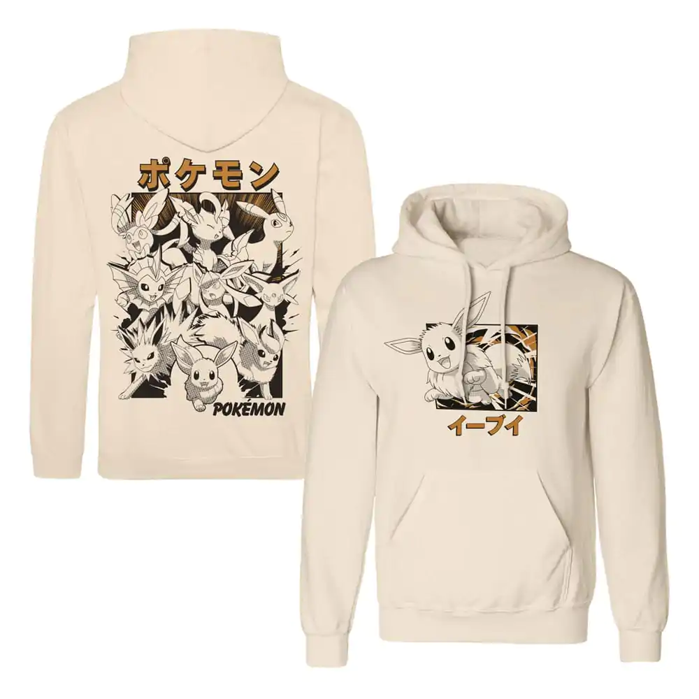 Pokémon pulover s kapuco Eevee Evolutions Katakana fotografija izdelka