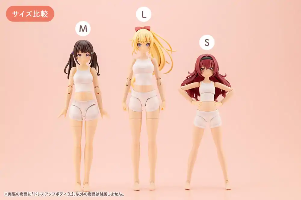 Sousai Shojo Teien Komplet dodatkov za 1/10 akcijske figure Dress Up telesne velikosti L fotografija izdelka