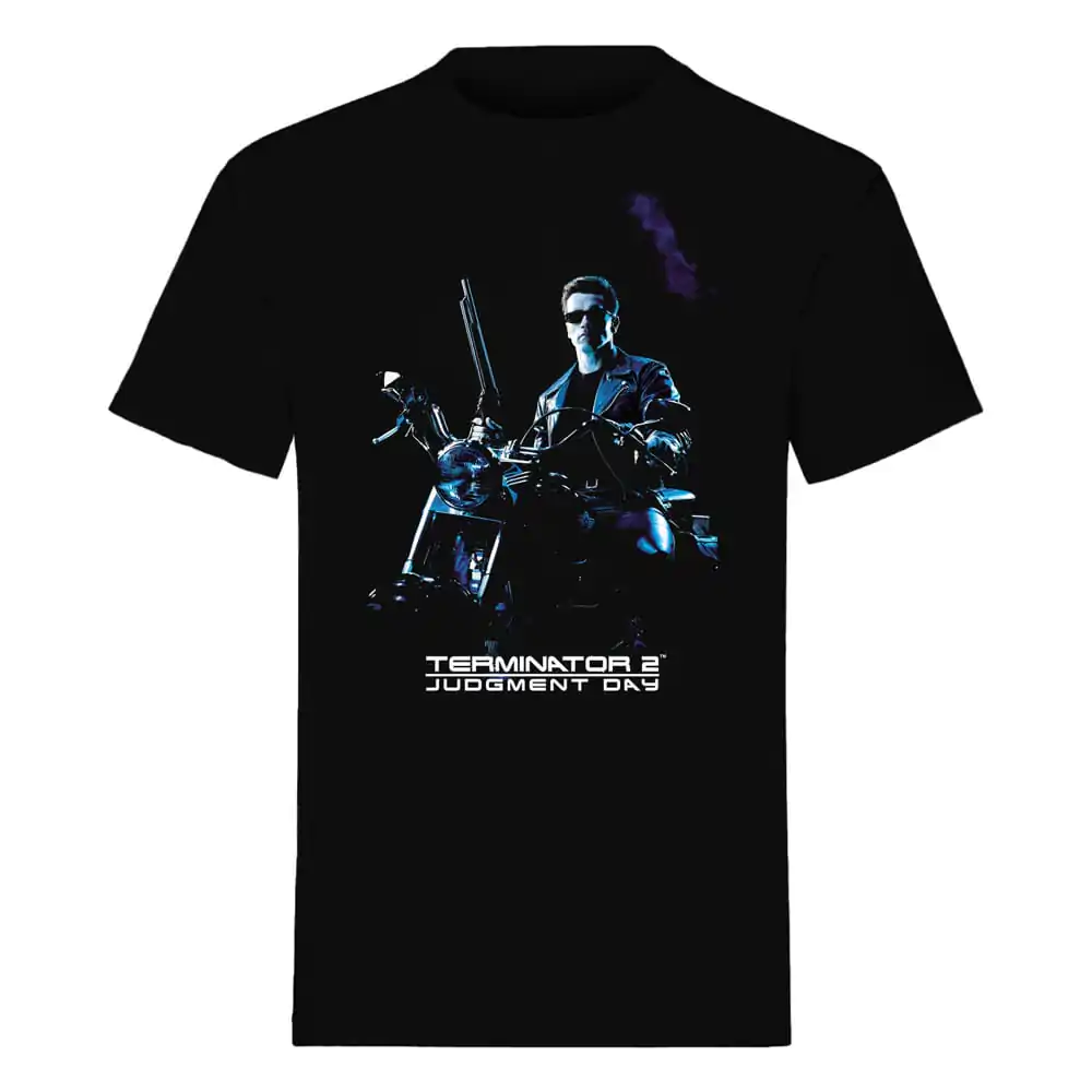 The Terminator majica Bike Pose Black fotografija izdelka