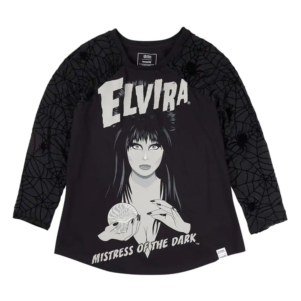 Elivira by Loungefly majica T-shirt uniseks, nabran raglan fotografija izdelka