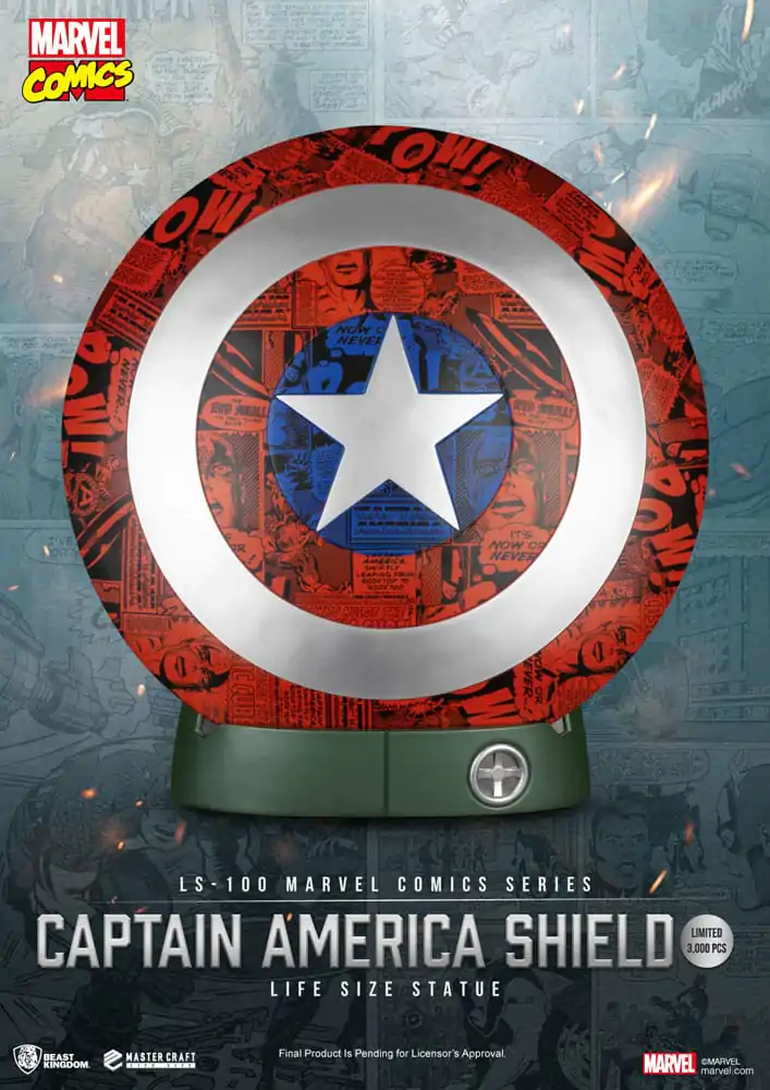 Marvel Comics PVC Captain America Shield kip v naravni velikosti 64 cm fotografija izdelka