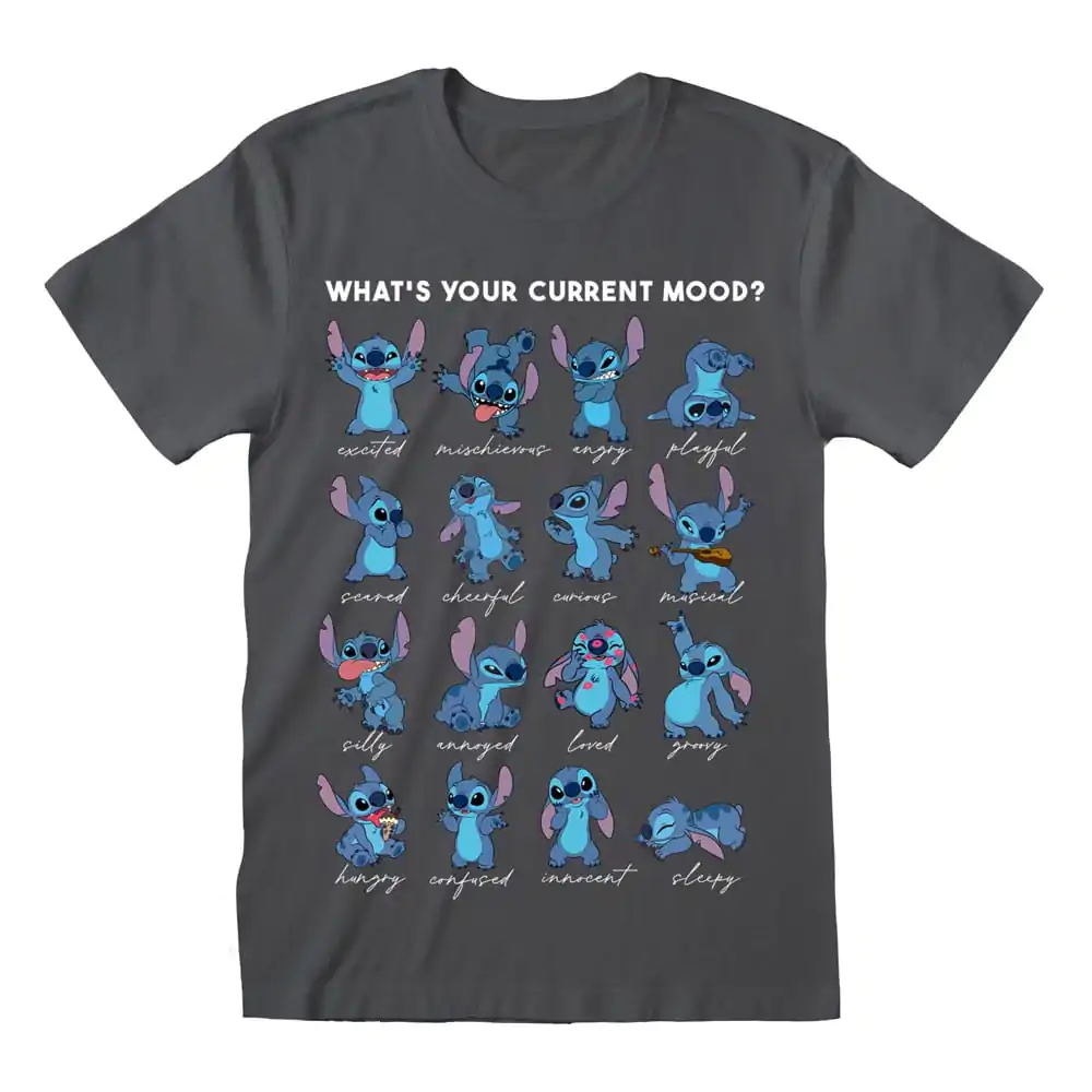Lilo & Stitch majica Stitch Emotions Charcoal fotografija izdelka