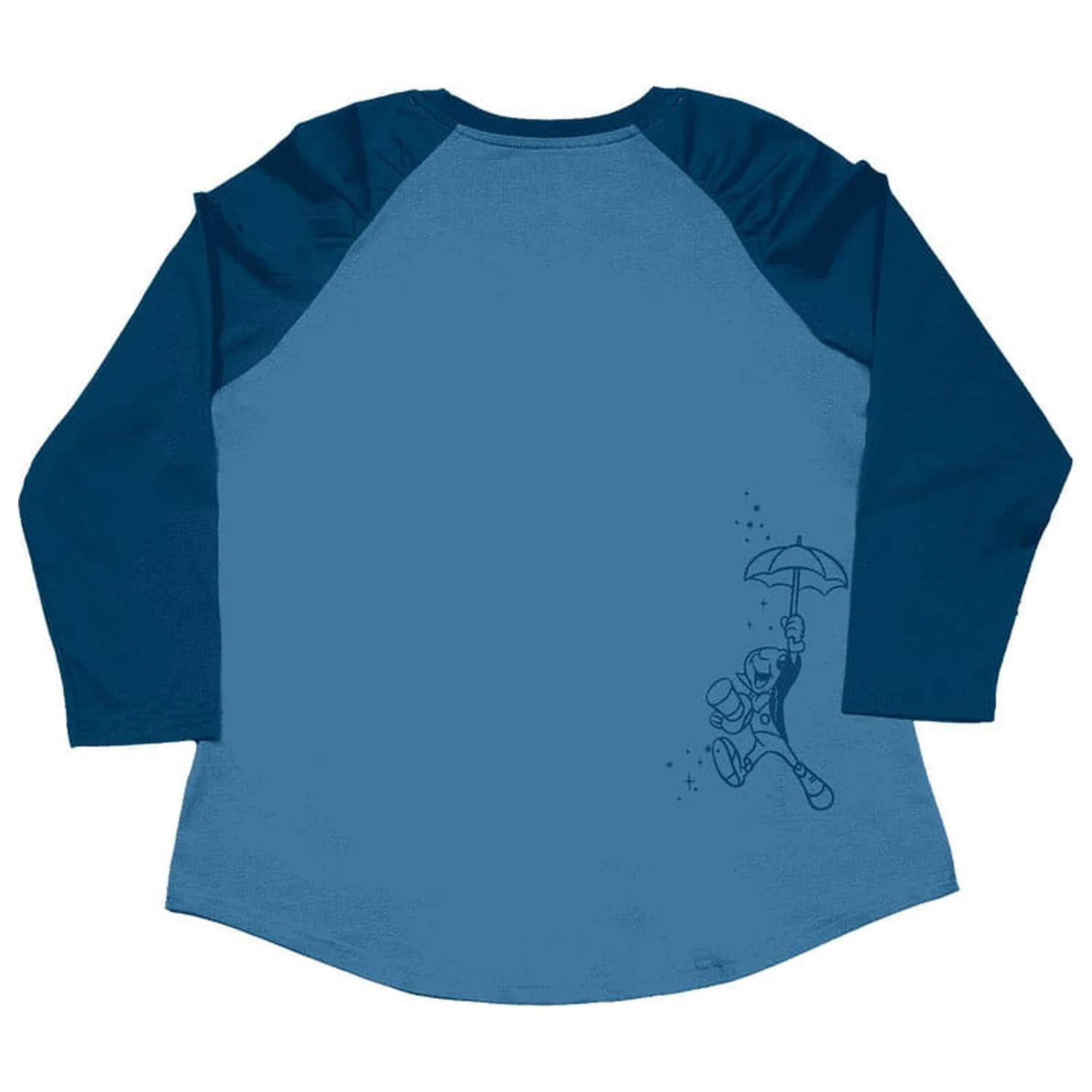 Pinocchio by Loungefly Tee majica Unisex Blue Fairy nagubani raglan rokav fotografija izdelka