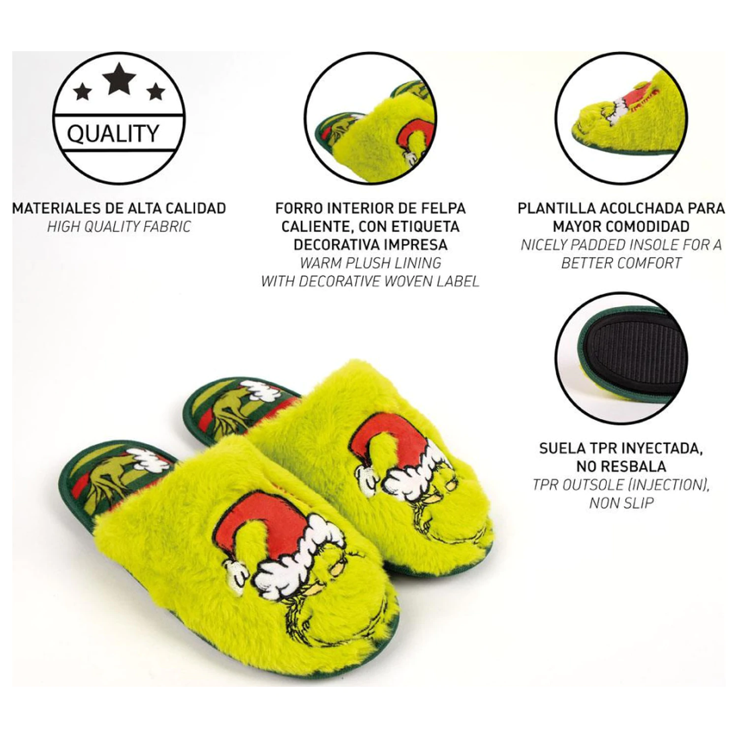 The Grinch Green Odrasli Zimski Copati fotografija izdelka