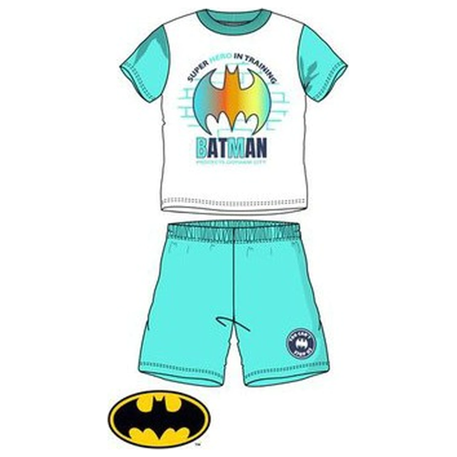 Batman Protects modra kratka pižama za otroke fotografija izdelka