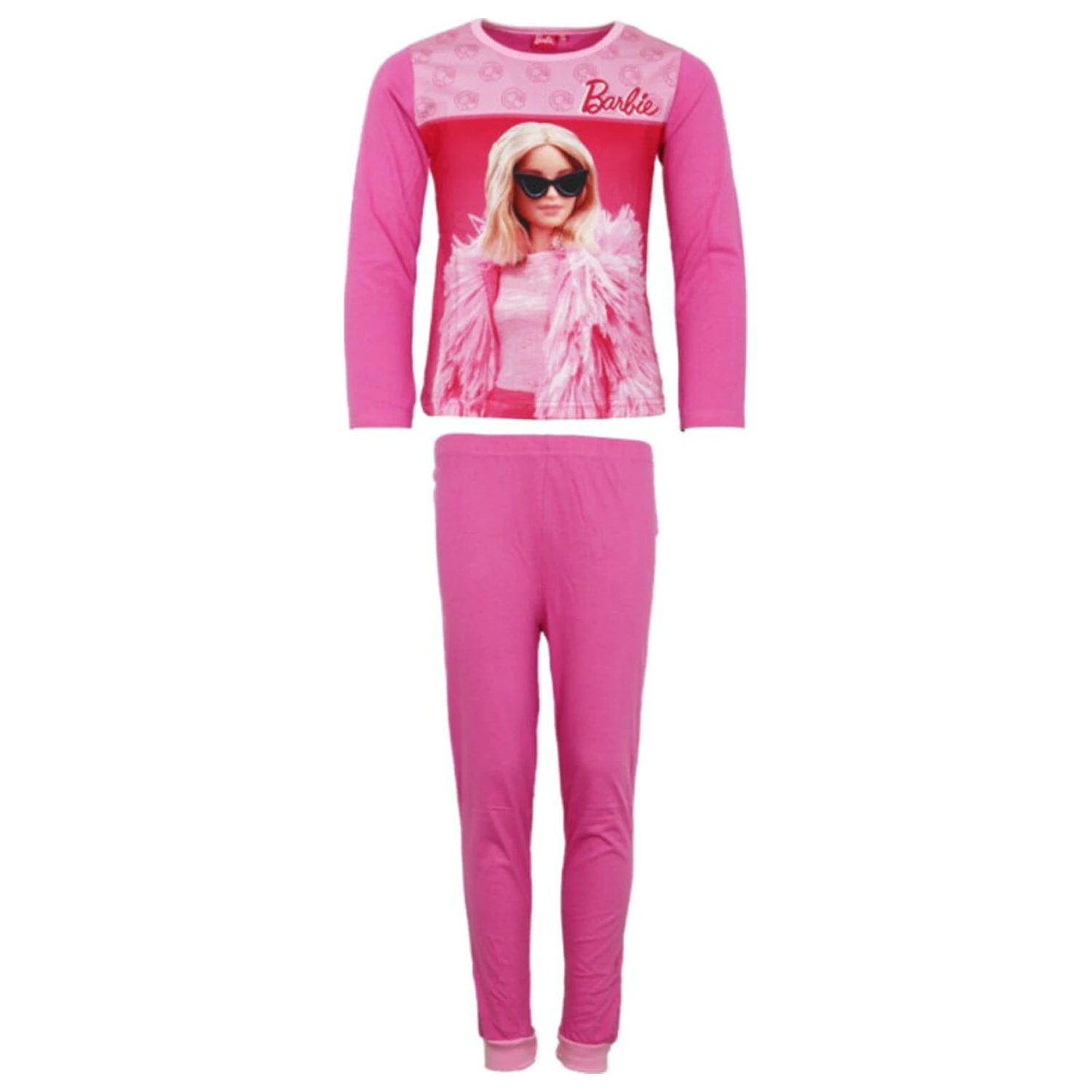 Barbie Elegant Pink Otroška Dolga Pižama fotografija izdelka
