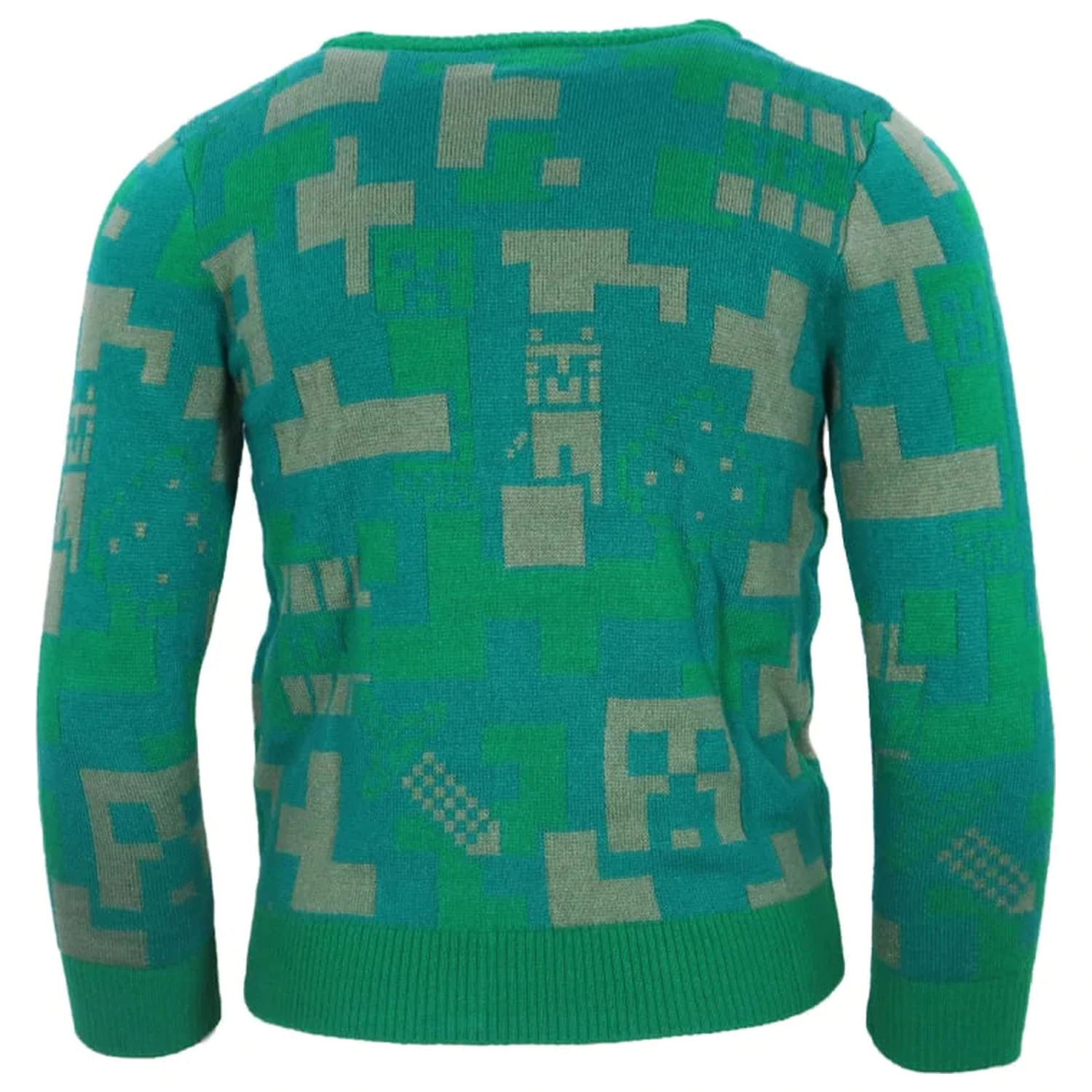 Minecraft zelen pleten pulover za otroke fotografija izdelka
