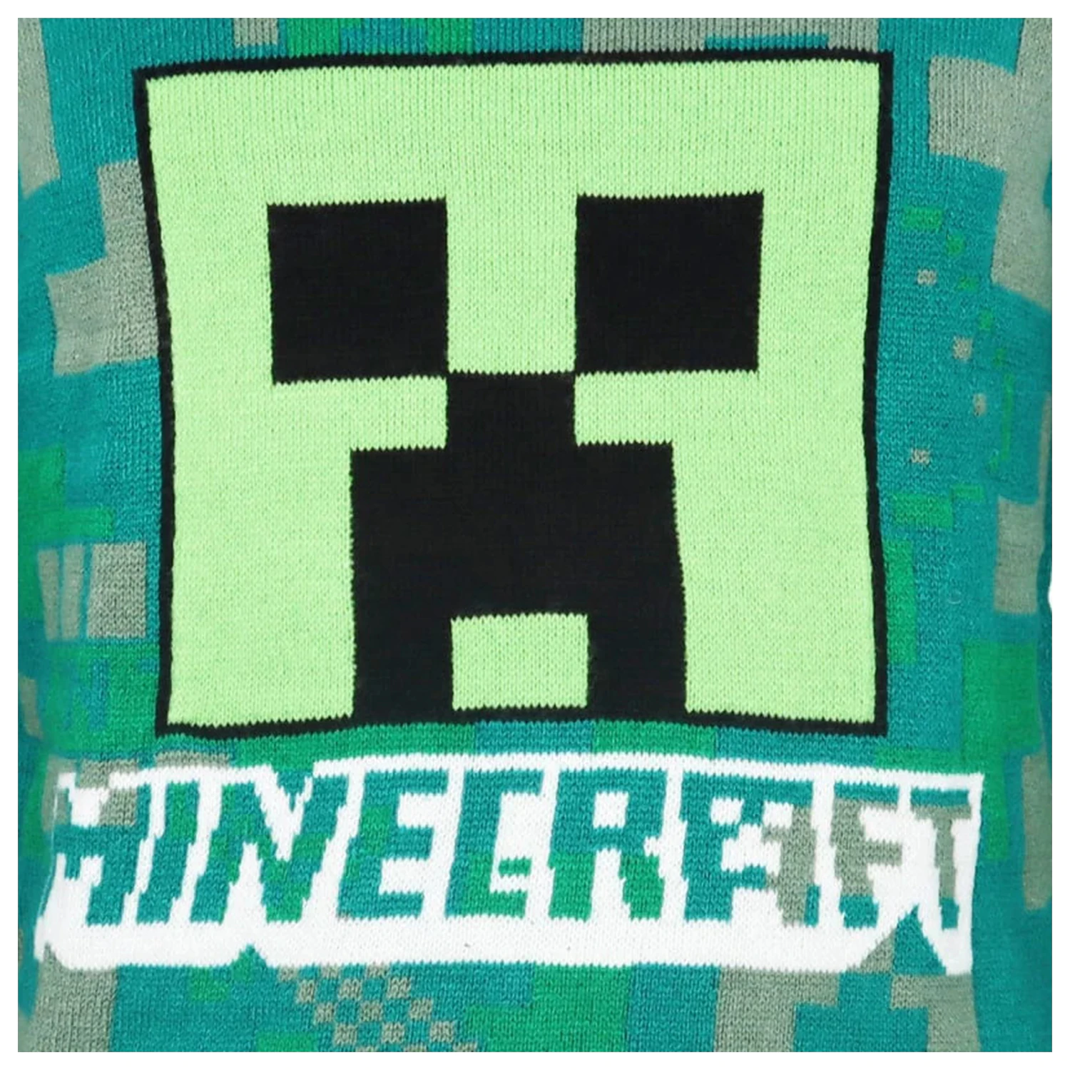 Minecraft zelen pleten pulover za otroke fotografija izdelka
