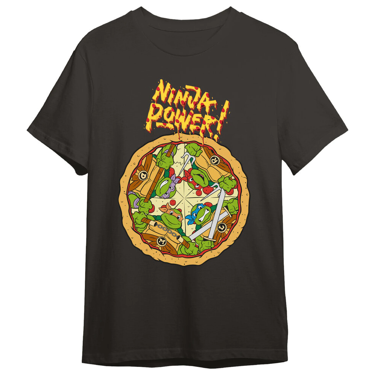 Teenage Mutant Ninja Turtles Pizza odrasla majica fotografija izdelka