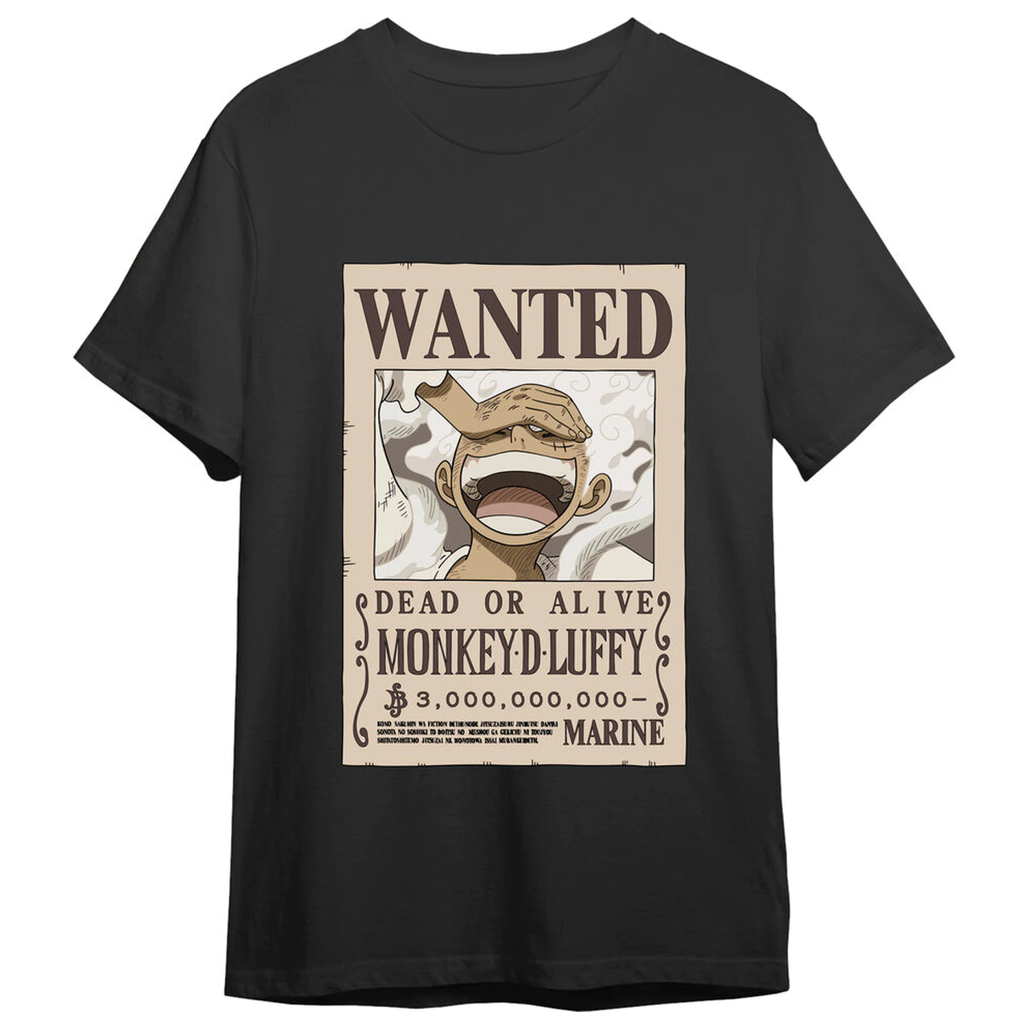 One Piece Monkey D. Luffy Wanted majica za odrasle fotografija izdelka