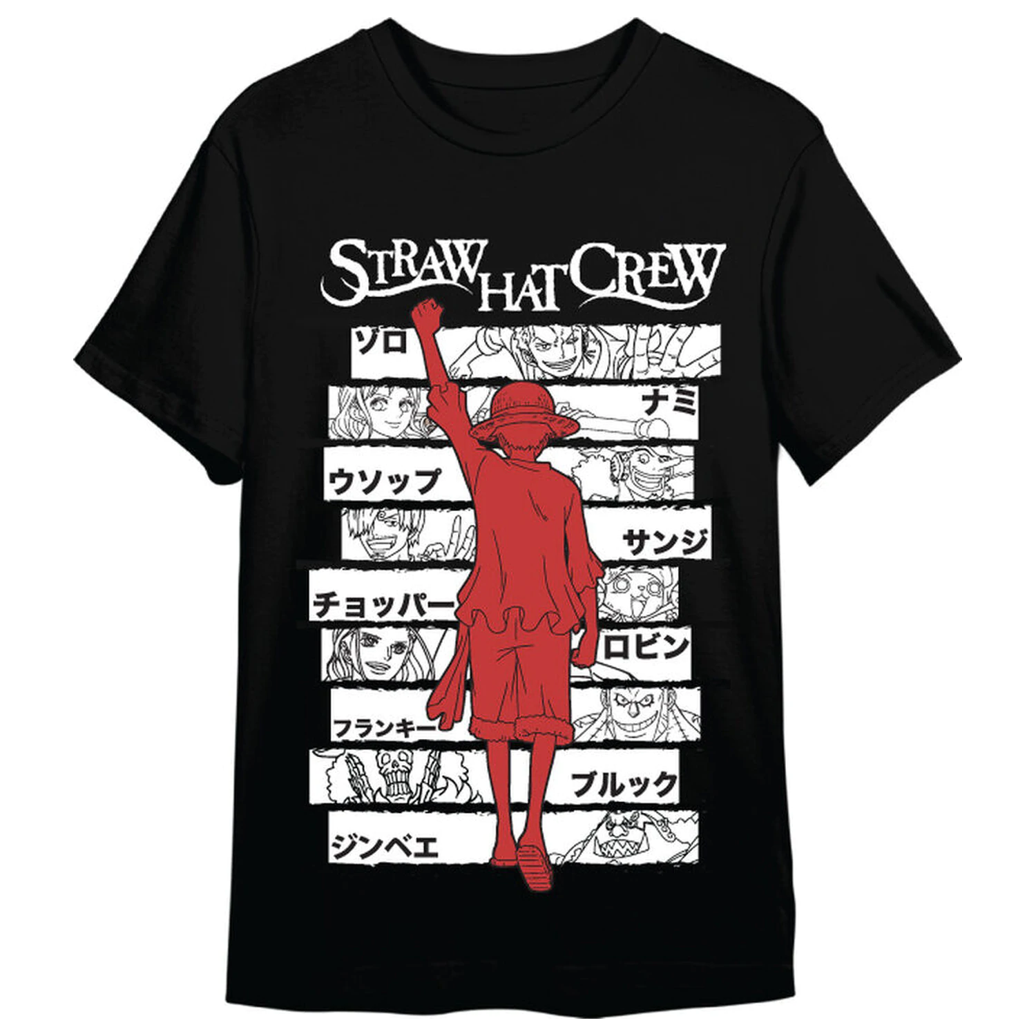 One Piece Monkey D. Luffy Straw Hat Crew odrasla majica fotografija izdelka