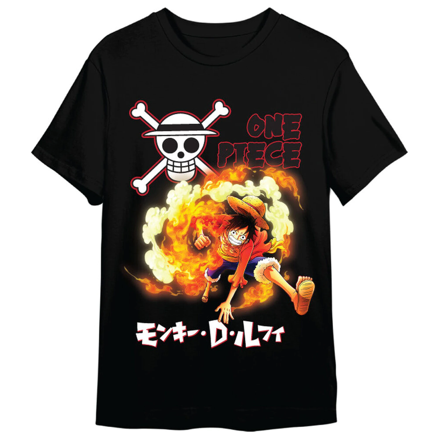 One Piece Monkey D. Luffy Attack majica za odrasle fotografija izdelka