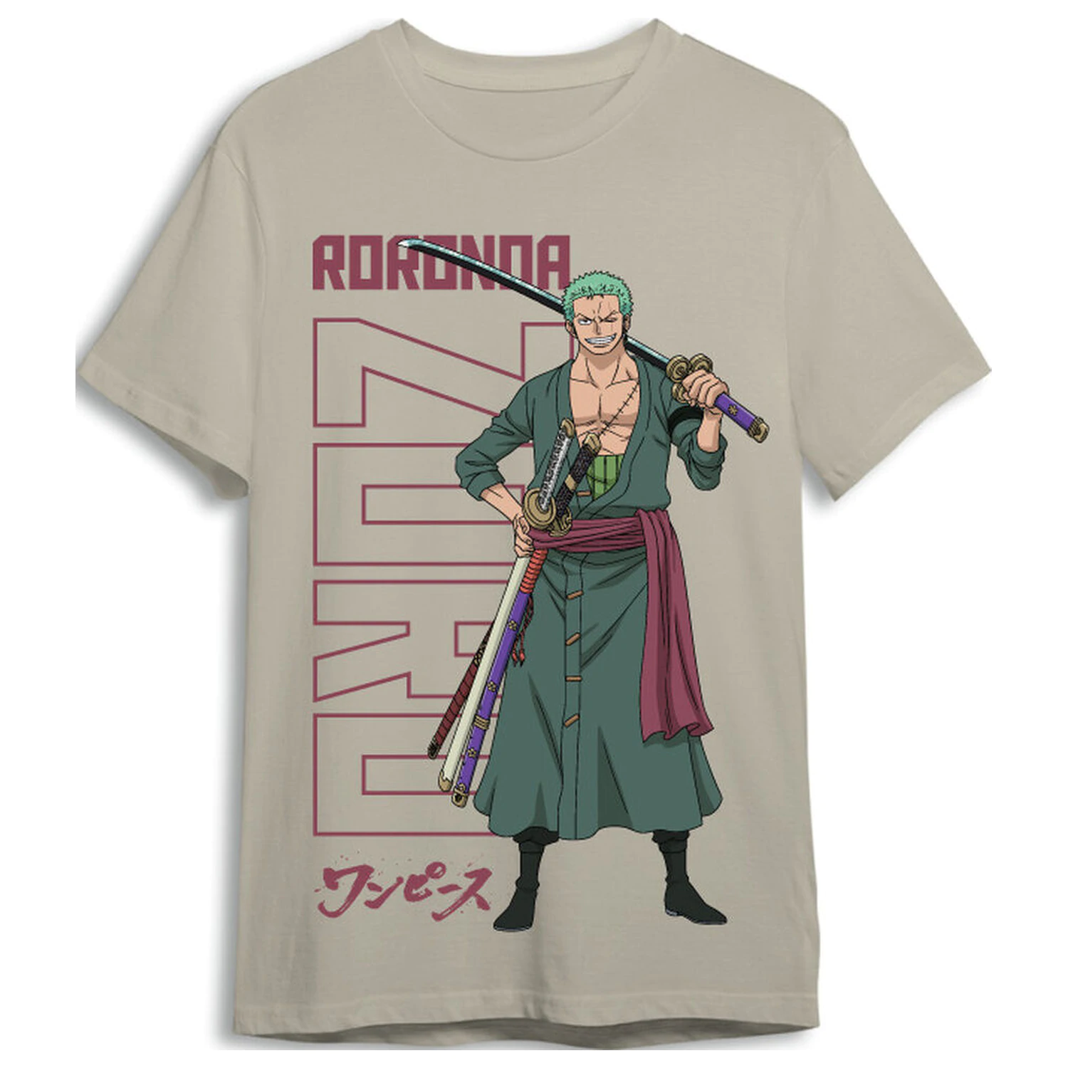 One Piece Roronoa Zoro odrasla majica fotografija izdelka