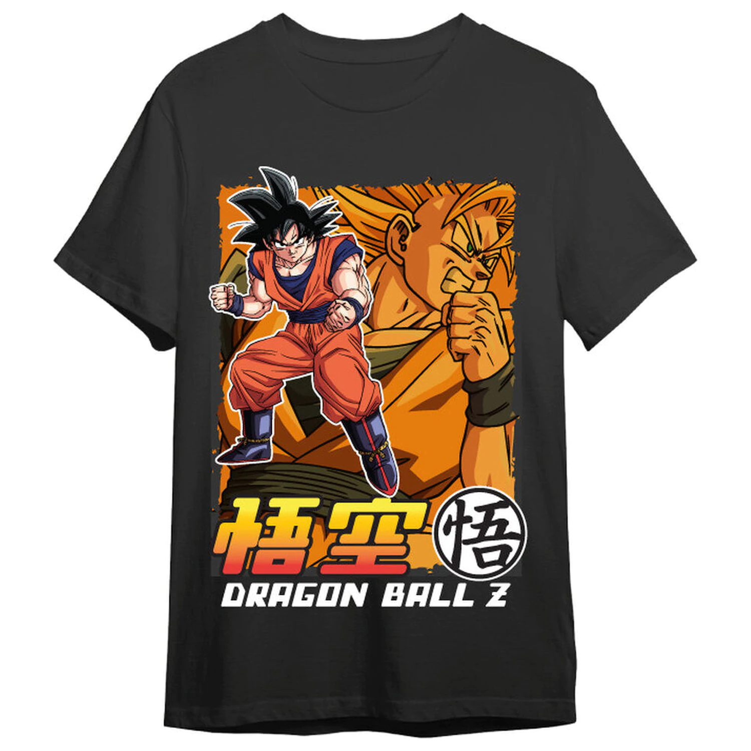 Dragon Ball Z Goku & Goku Super Saiyan odrasla majica fotografija izdelka