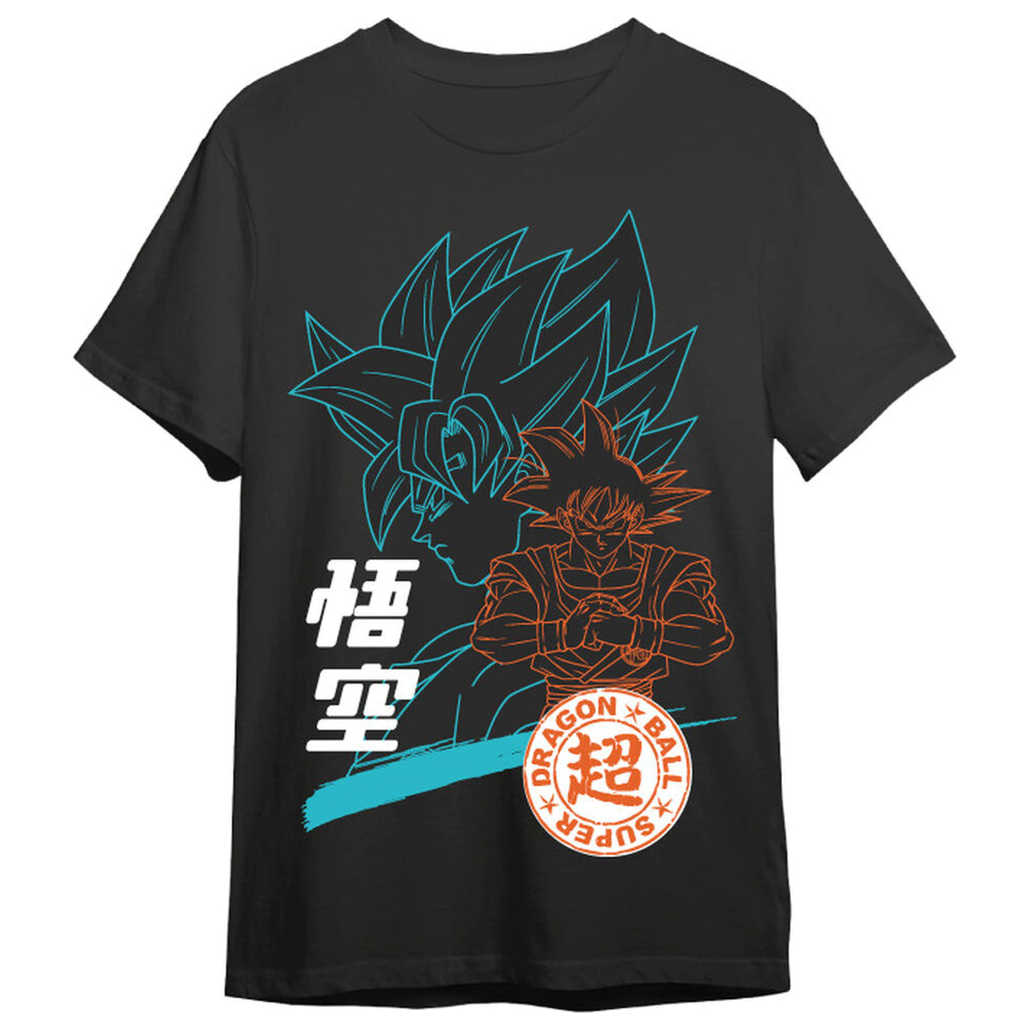Dragon Ball Super Goku Silhuete odrasla majica fotografija izdelka