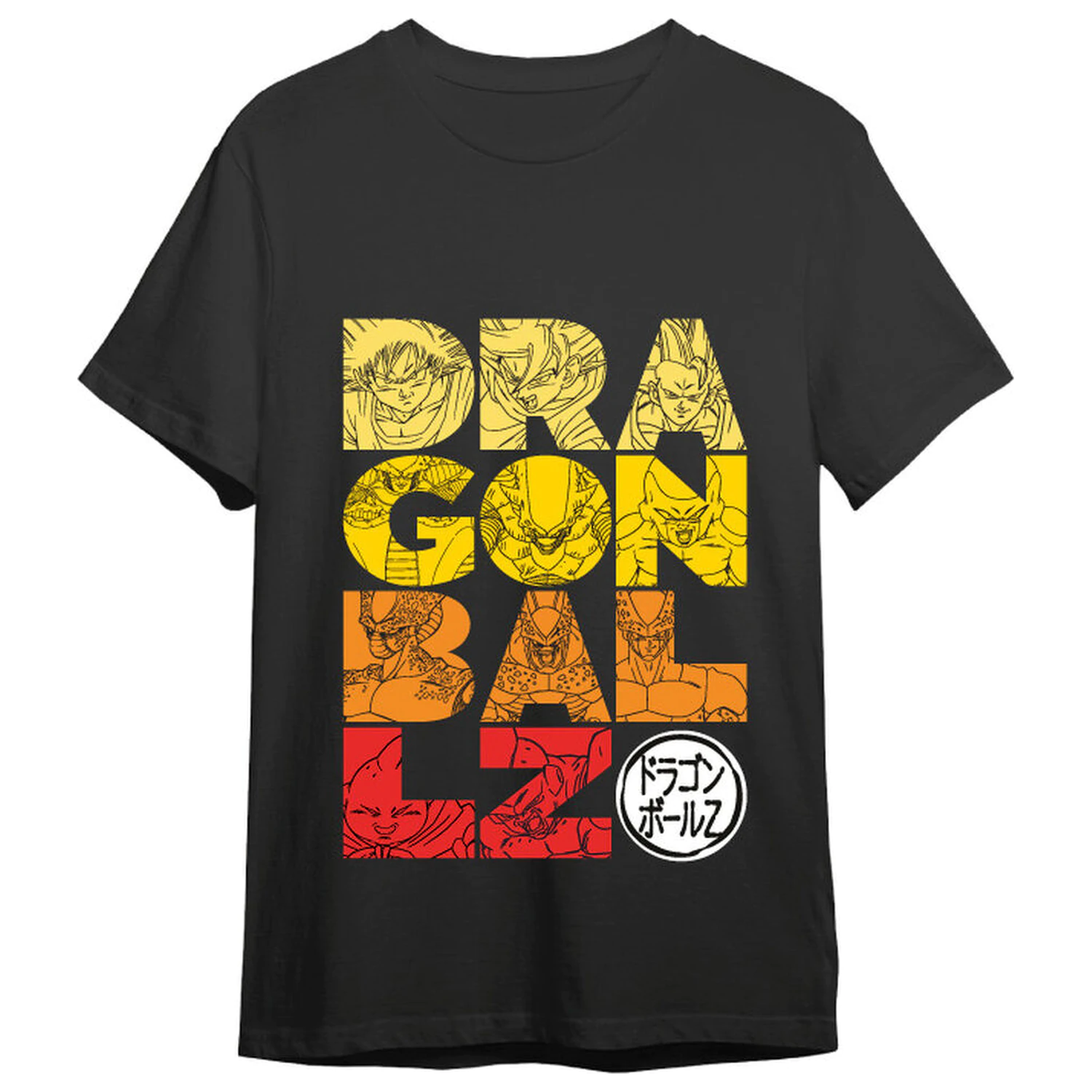 Dragon Ball Z Letters odrasla majica fotografija izdelka