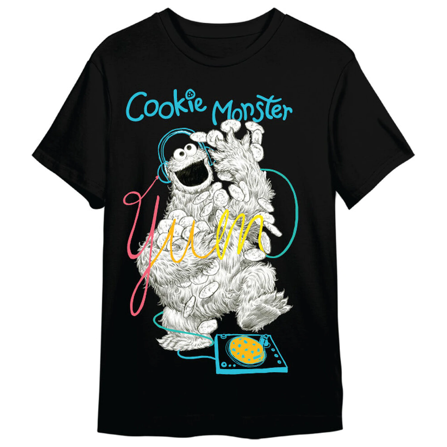 Sesame Street Triki Cookie Monster majica za odrasle fotografija izdelka