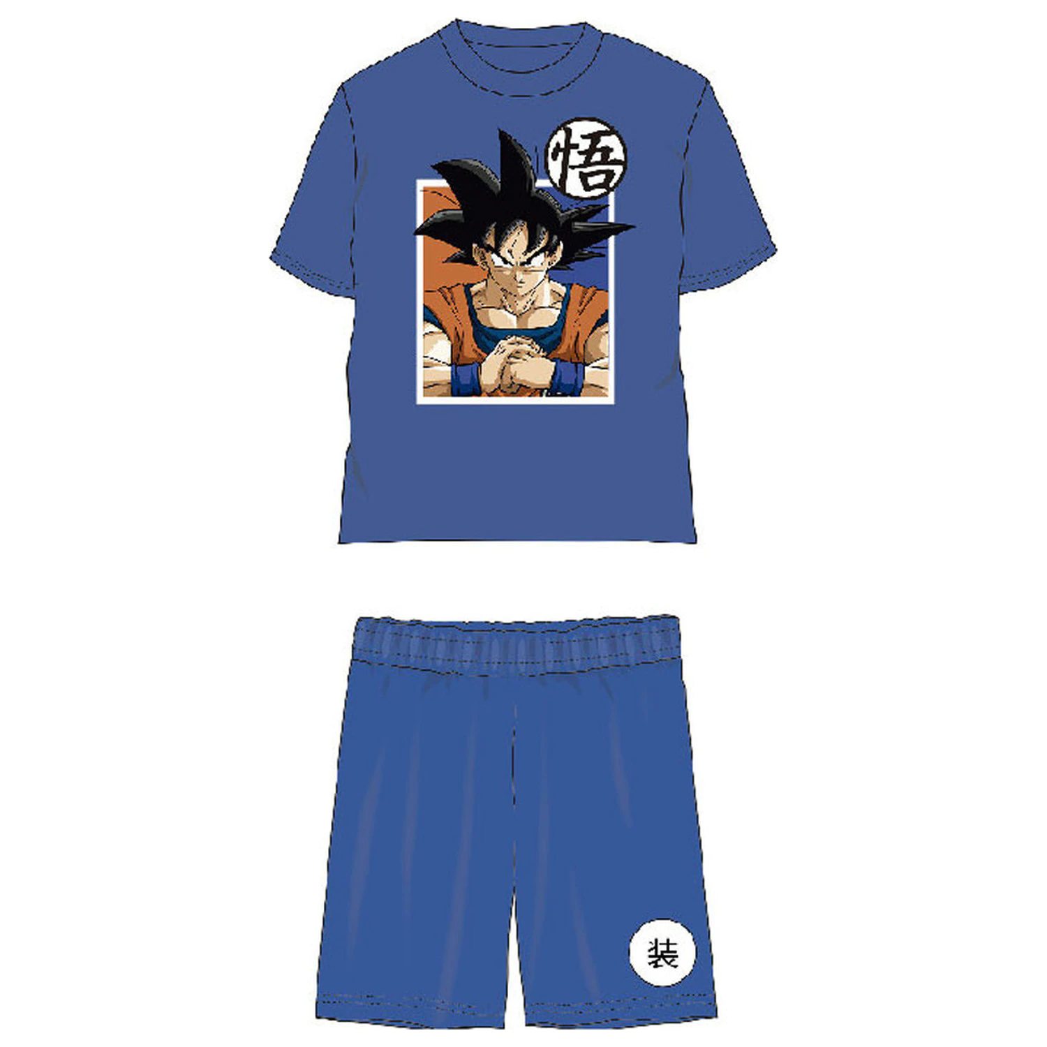 Dragon Ball Super Saiyan Blue Otroške kratke pižame fotografija izdelka