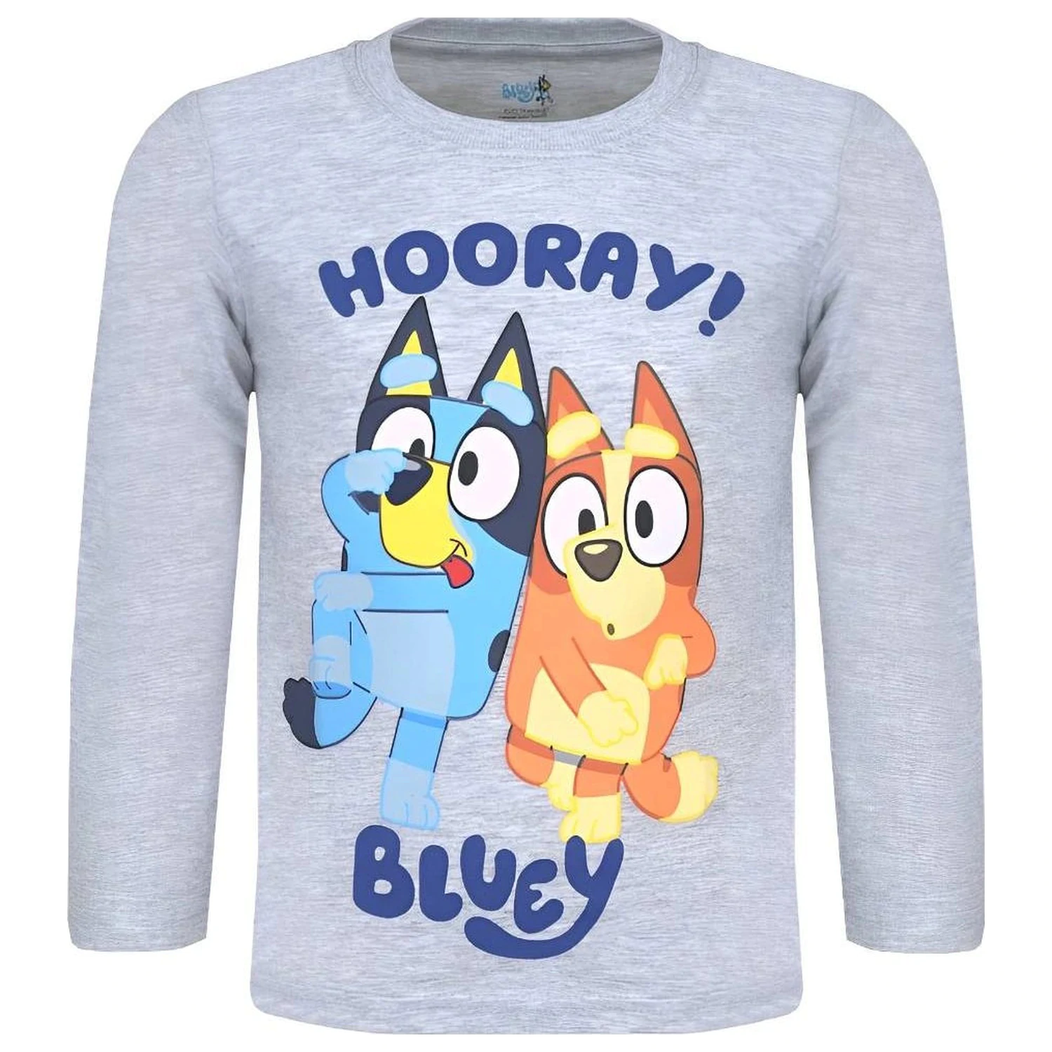 Bluey Hooray! Siva majica z dolgimi rokavi / top fotografija izdelka