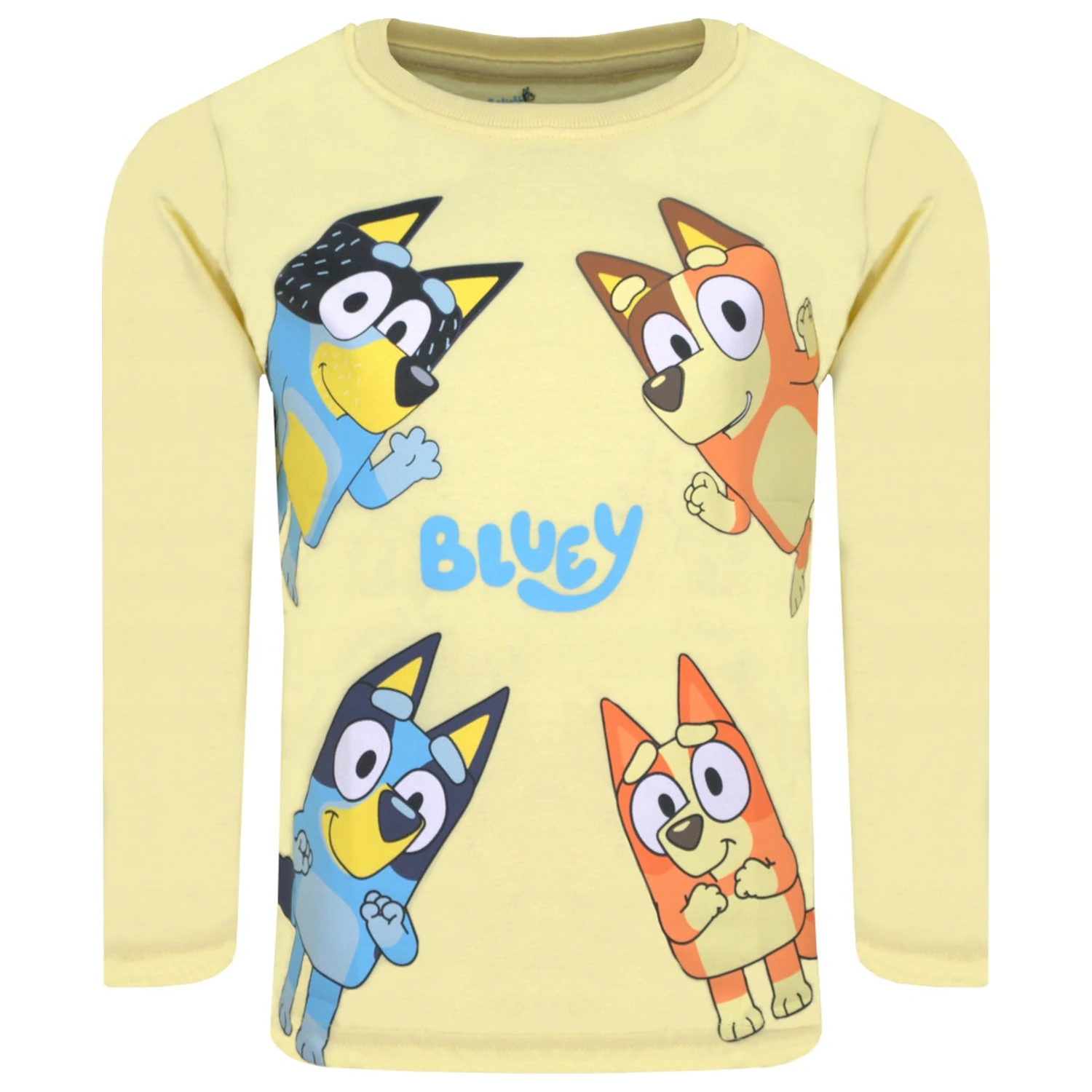 Bluey Let's Do Yellow Otroška majica z dolgimi rokavi, Zgornji del fotografija izdelka