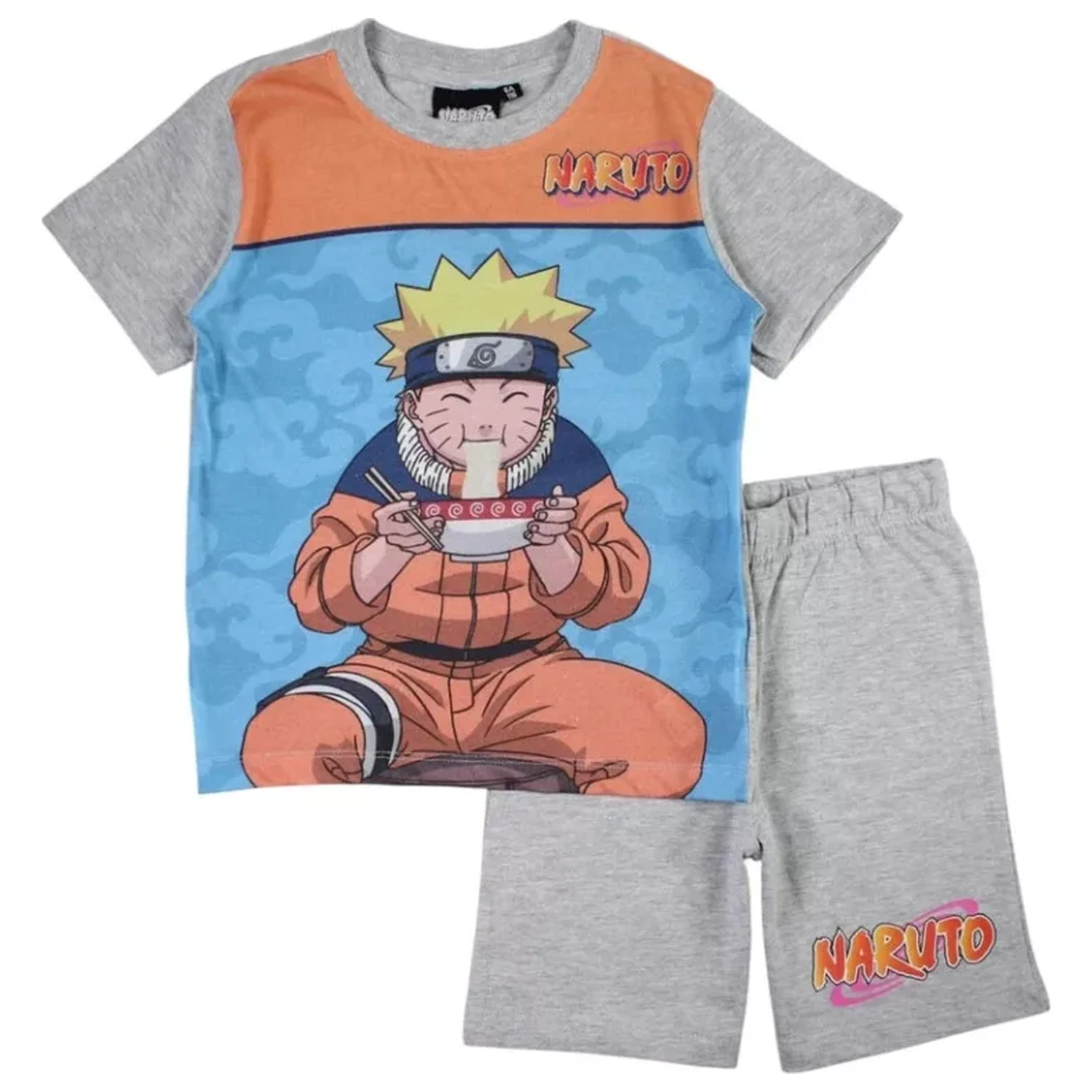 Naruto Ramen Grey Otroška Kratka Pižama fotografija izdelka