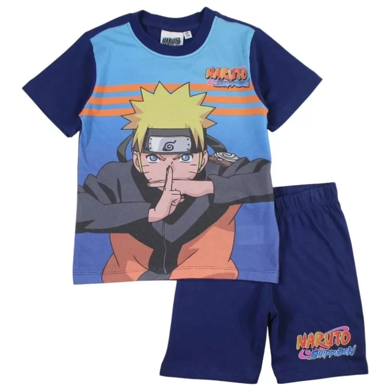 Naruto Shadow Clone Blue Kids Kratke Pižame fotografija izdelka