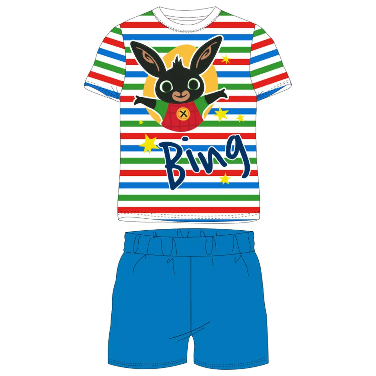 Bing Striped Blue Kids kratka pižama fotografija izdelka