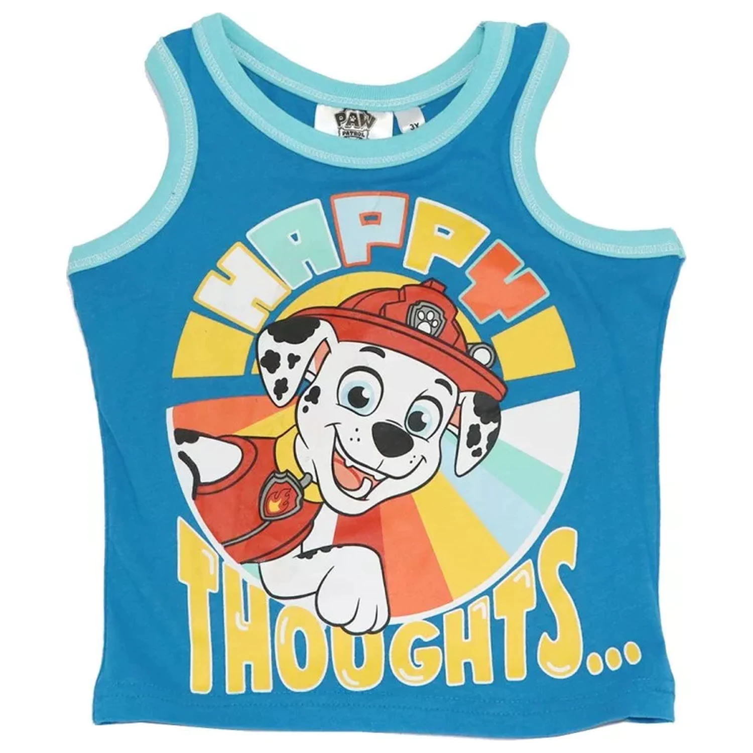 Paw Patrol Happy Thoughts Modra Otroška Majica s Kratkimi Rokavi, Zgornji Del fotografija izdelka