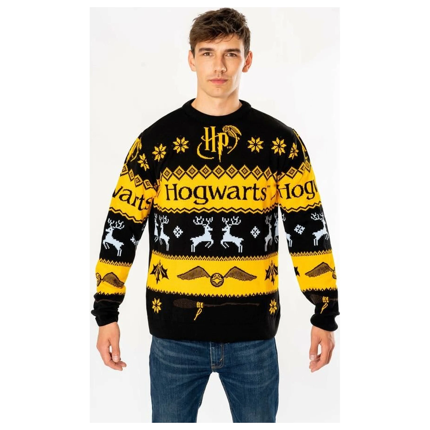 Harry Potter Božični Pulover Deluxe Hogwarts Pleten fotografija izdelka