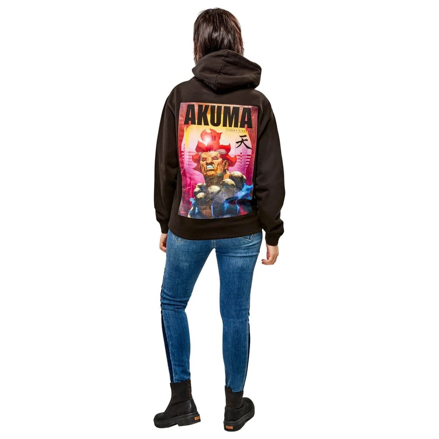 Street Fighter Pulover s kapuco Akuma Reverse fotografija izdelka